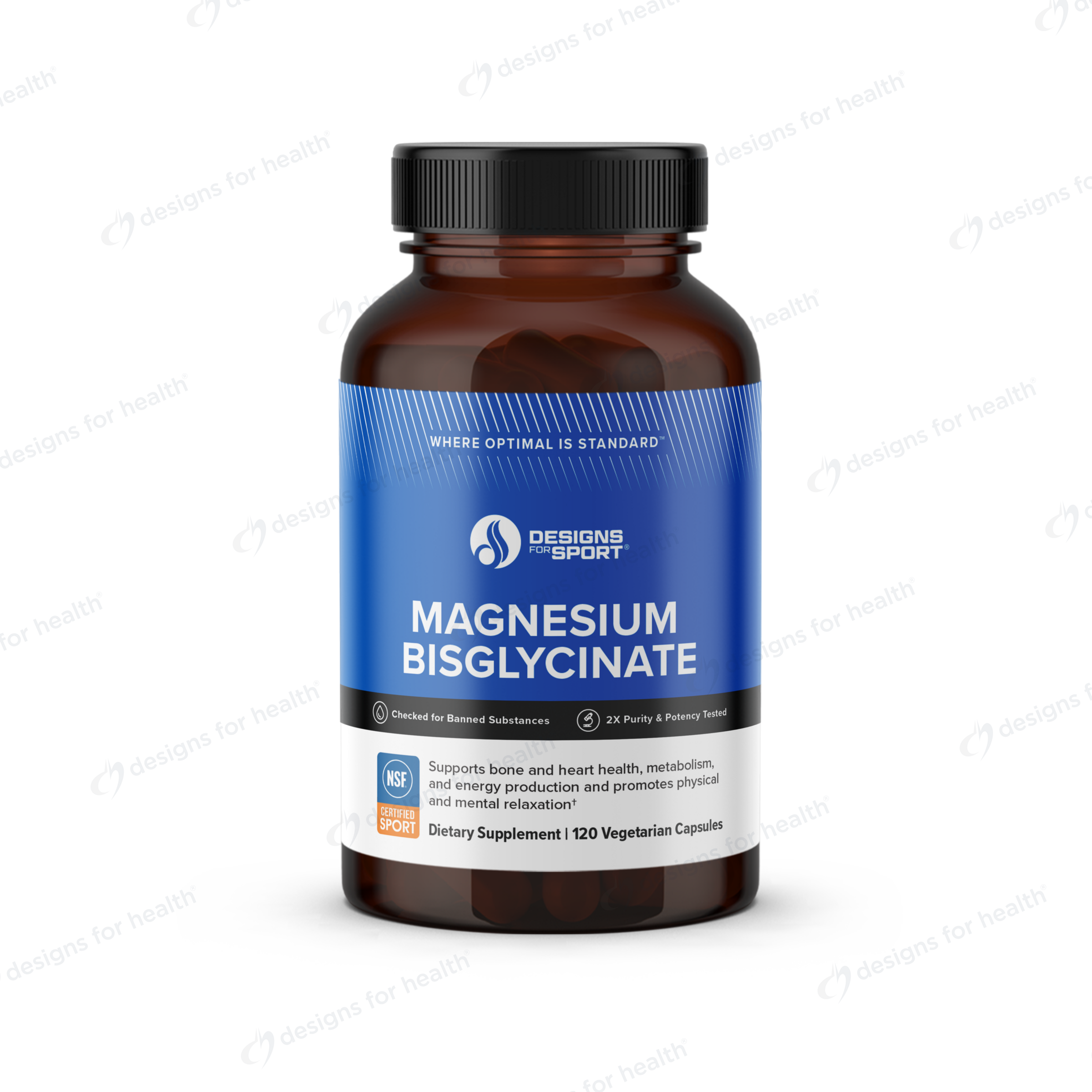 Magnesium Bisglycinate Designs for Health supplement