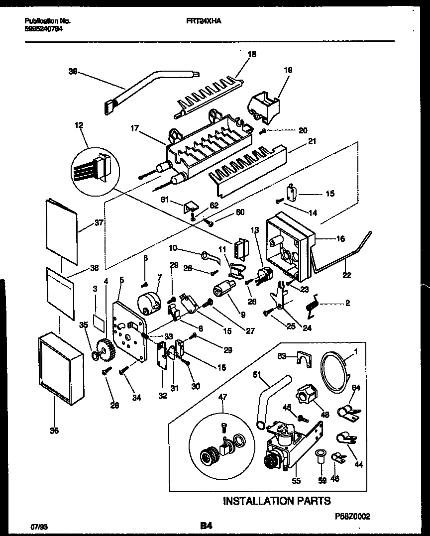 10 - ICE MAKER AND INSTALLATION PARTS