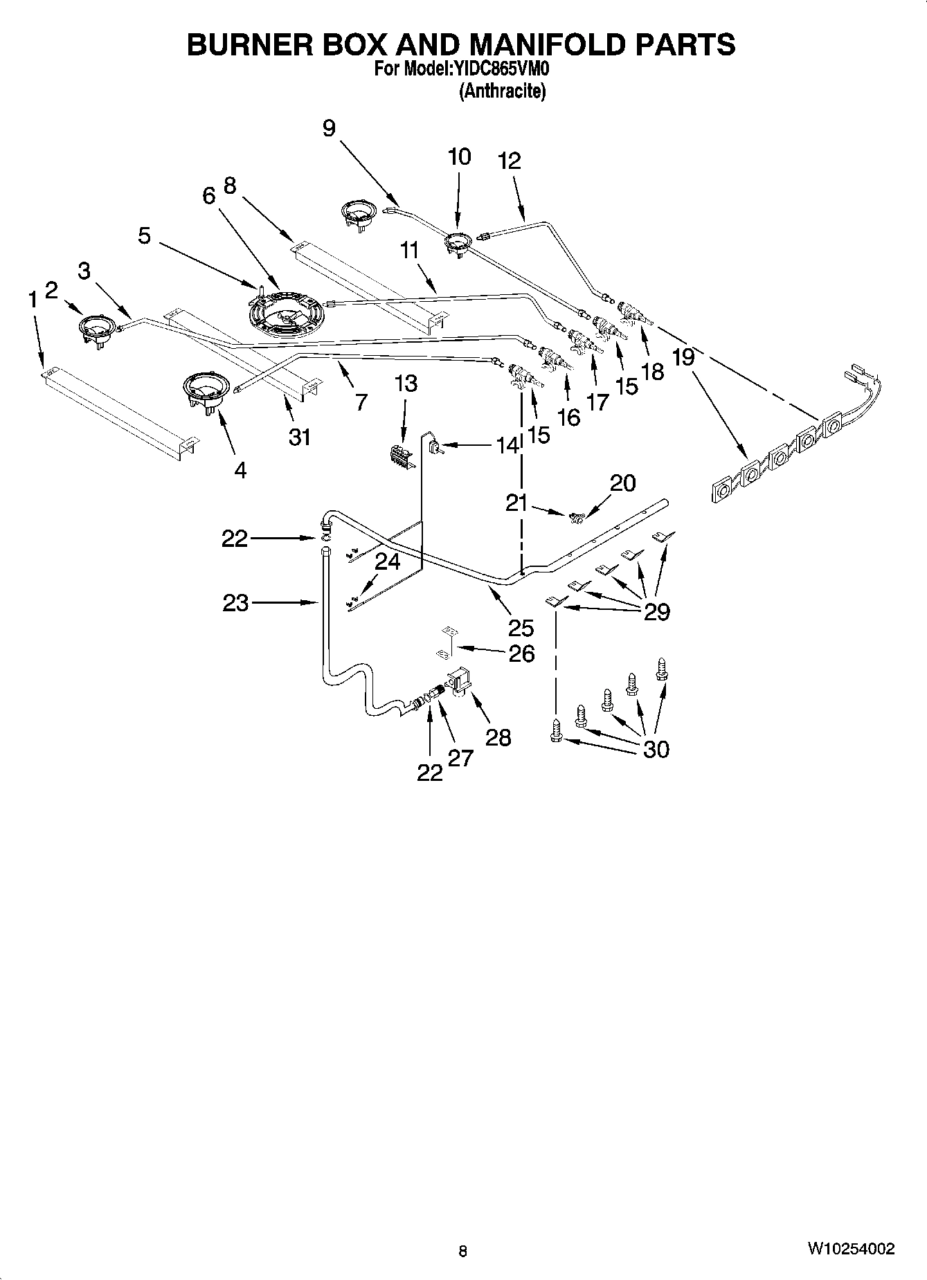 07 - BURNER BOX AND MANIFOLD PARTS