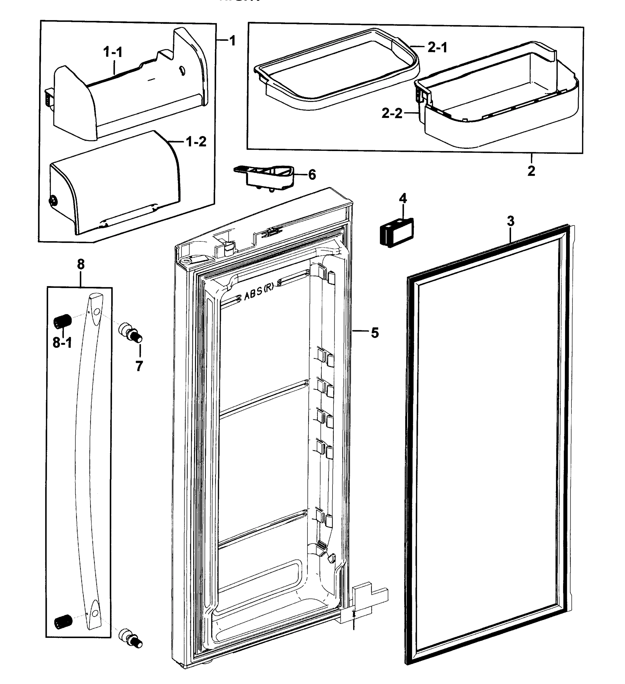 Refrigerator Door-R