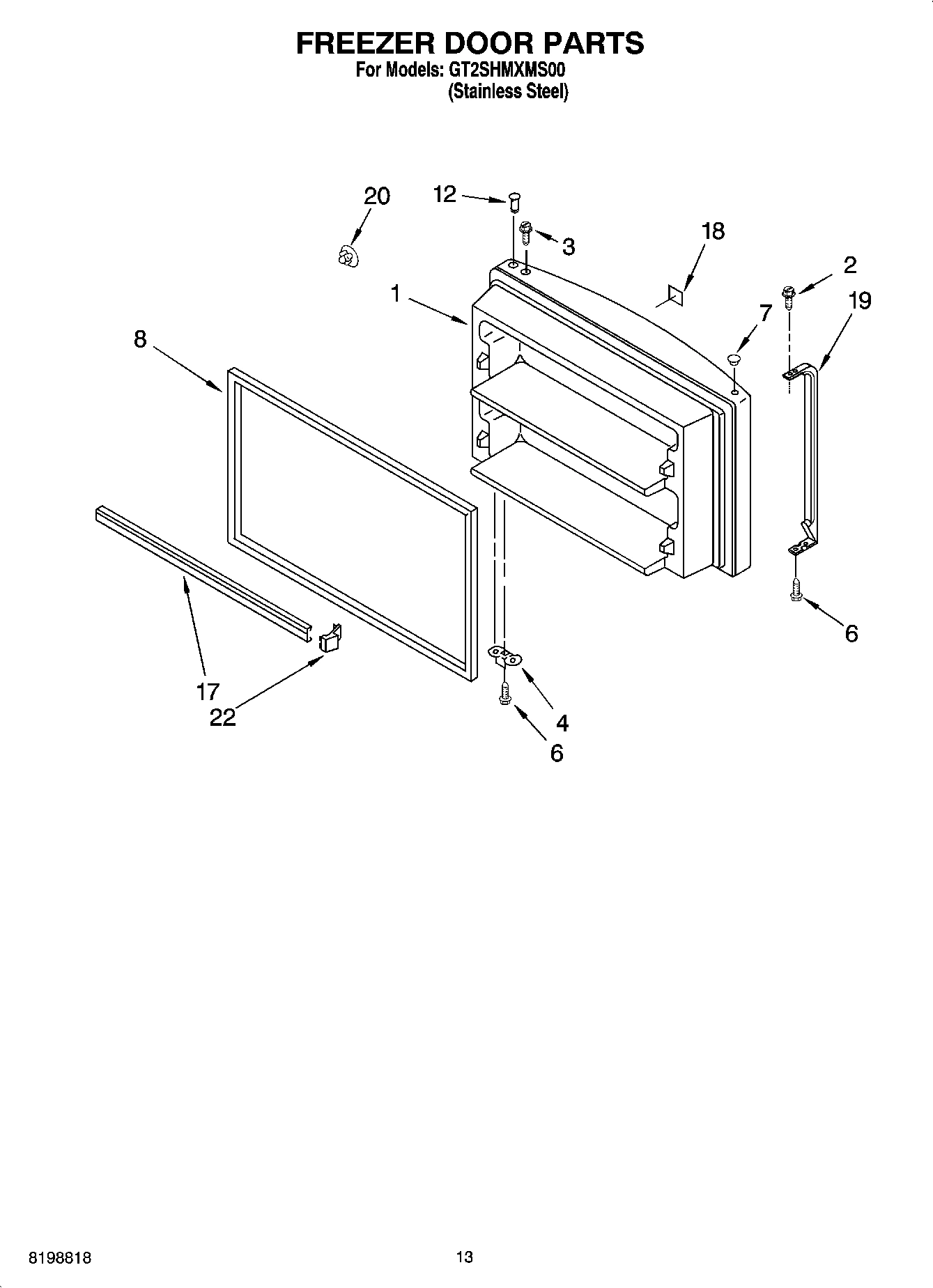 07 - FREEZER DOOR PARTS