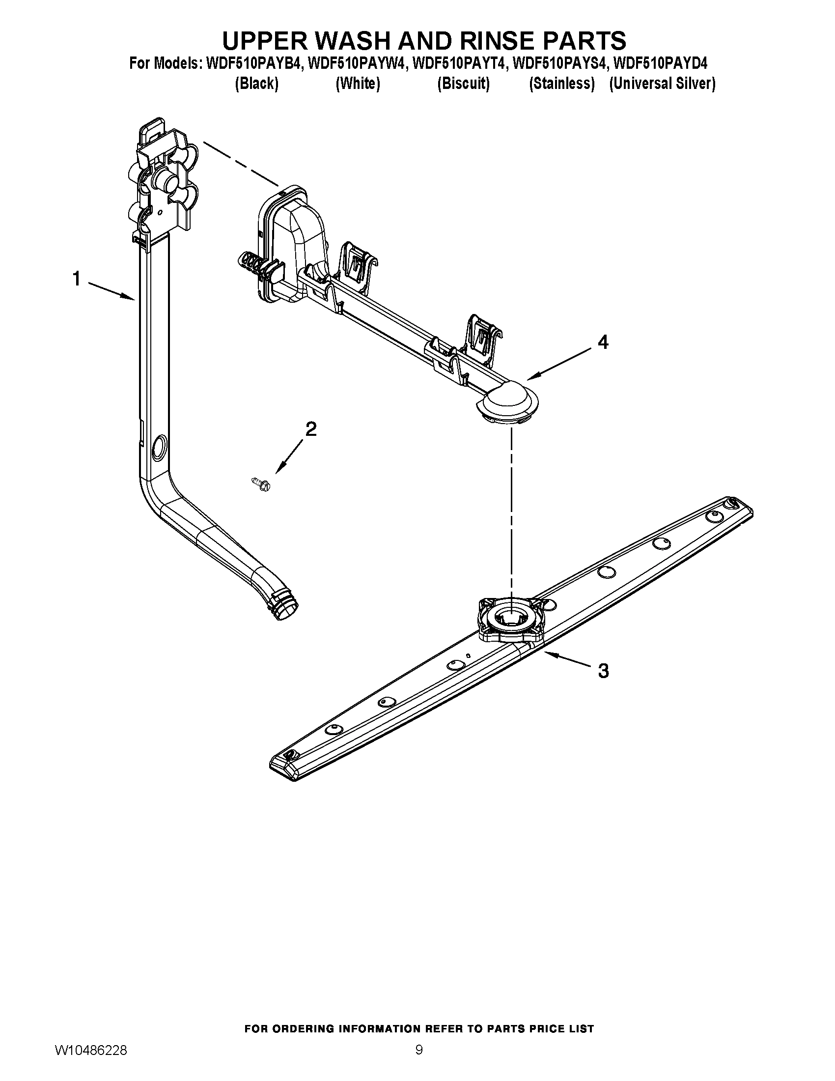 07 - UPPER WASH AND RINSE PARTS