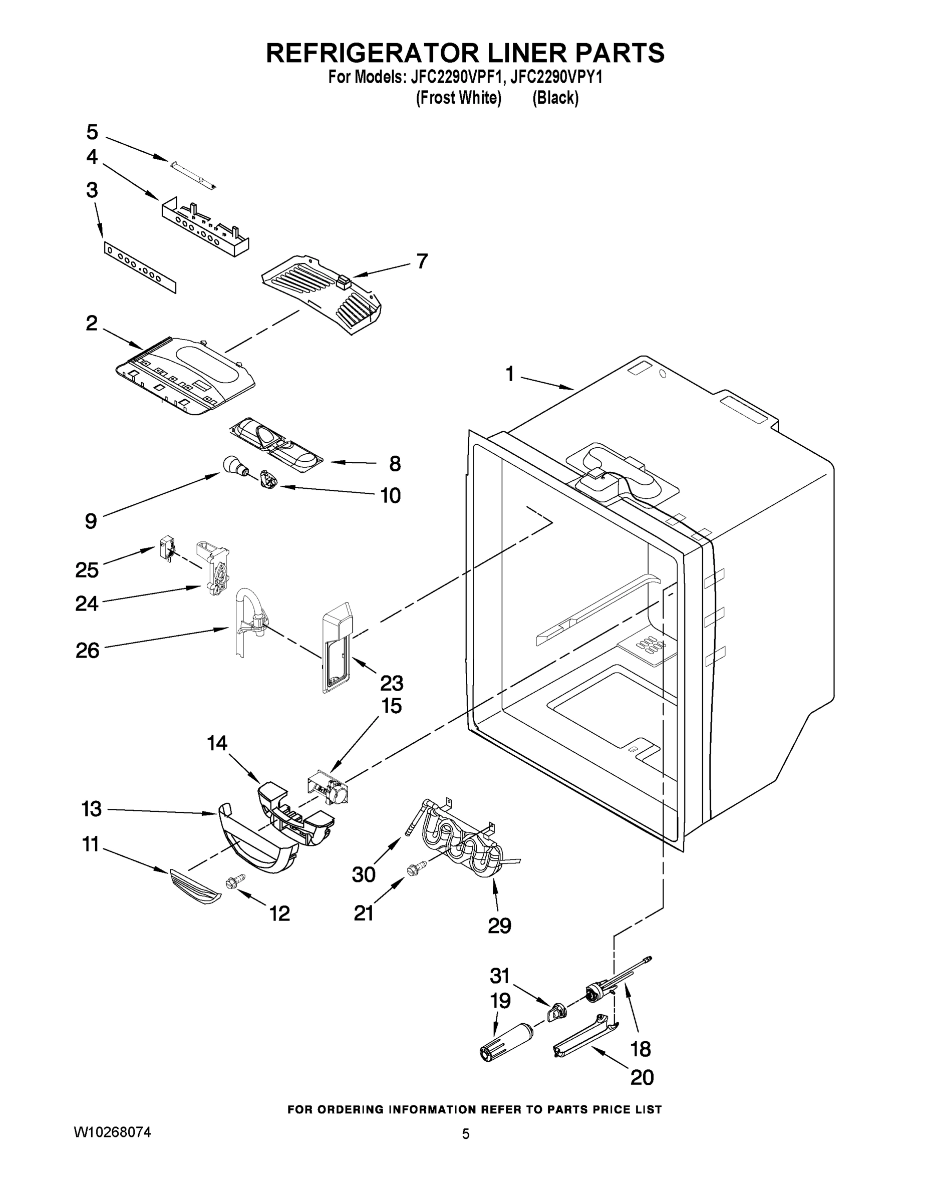 03 - REFRIGERATOR LINER PARTS