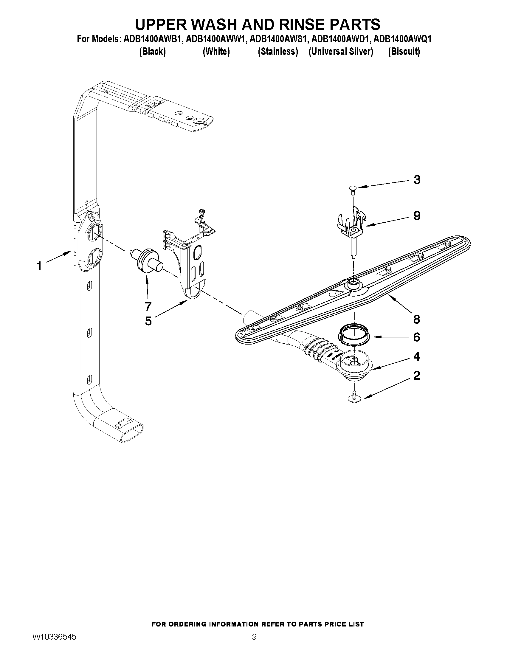 07 - UPPER WASH AND RINSE PARTS