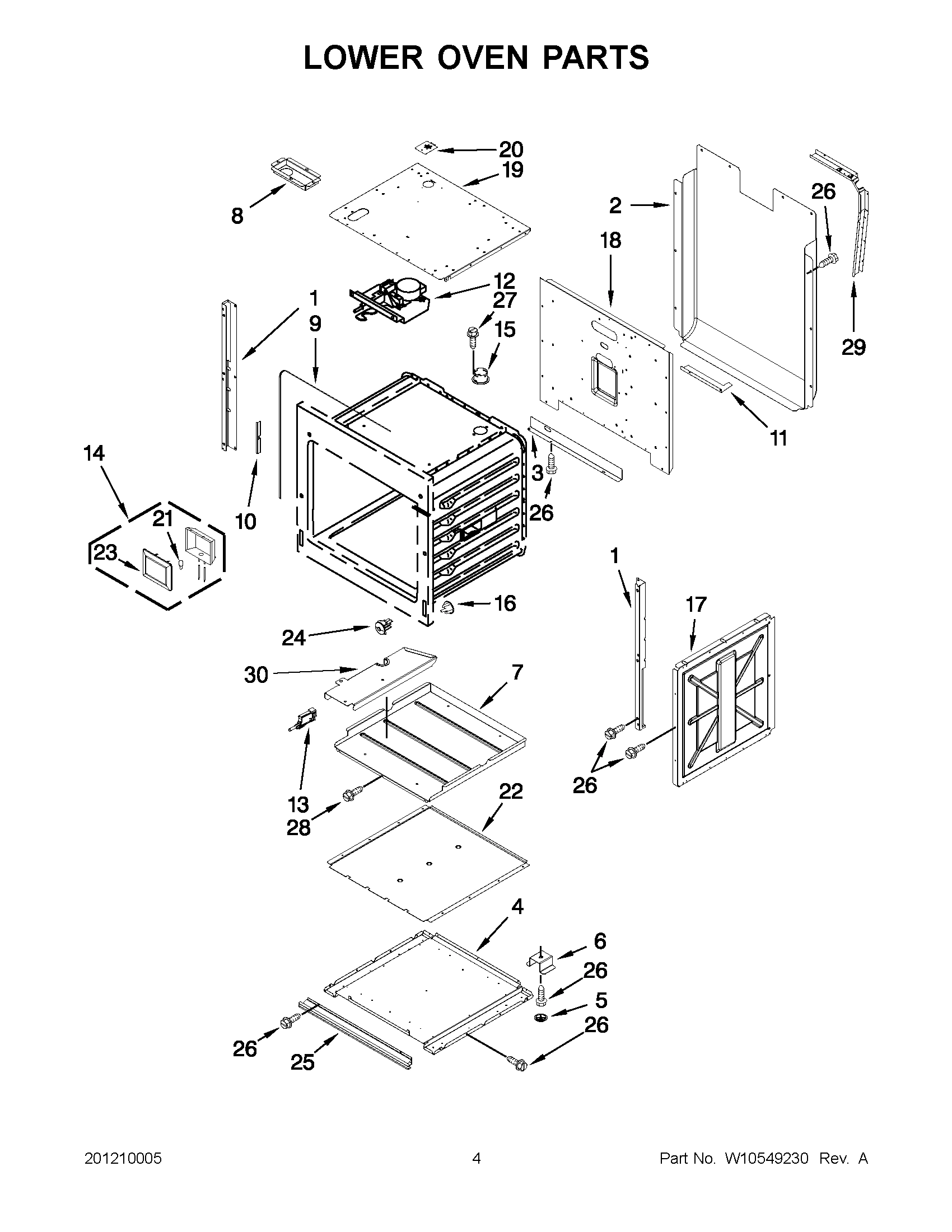 02 - LOWER OVEN PARTS
