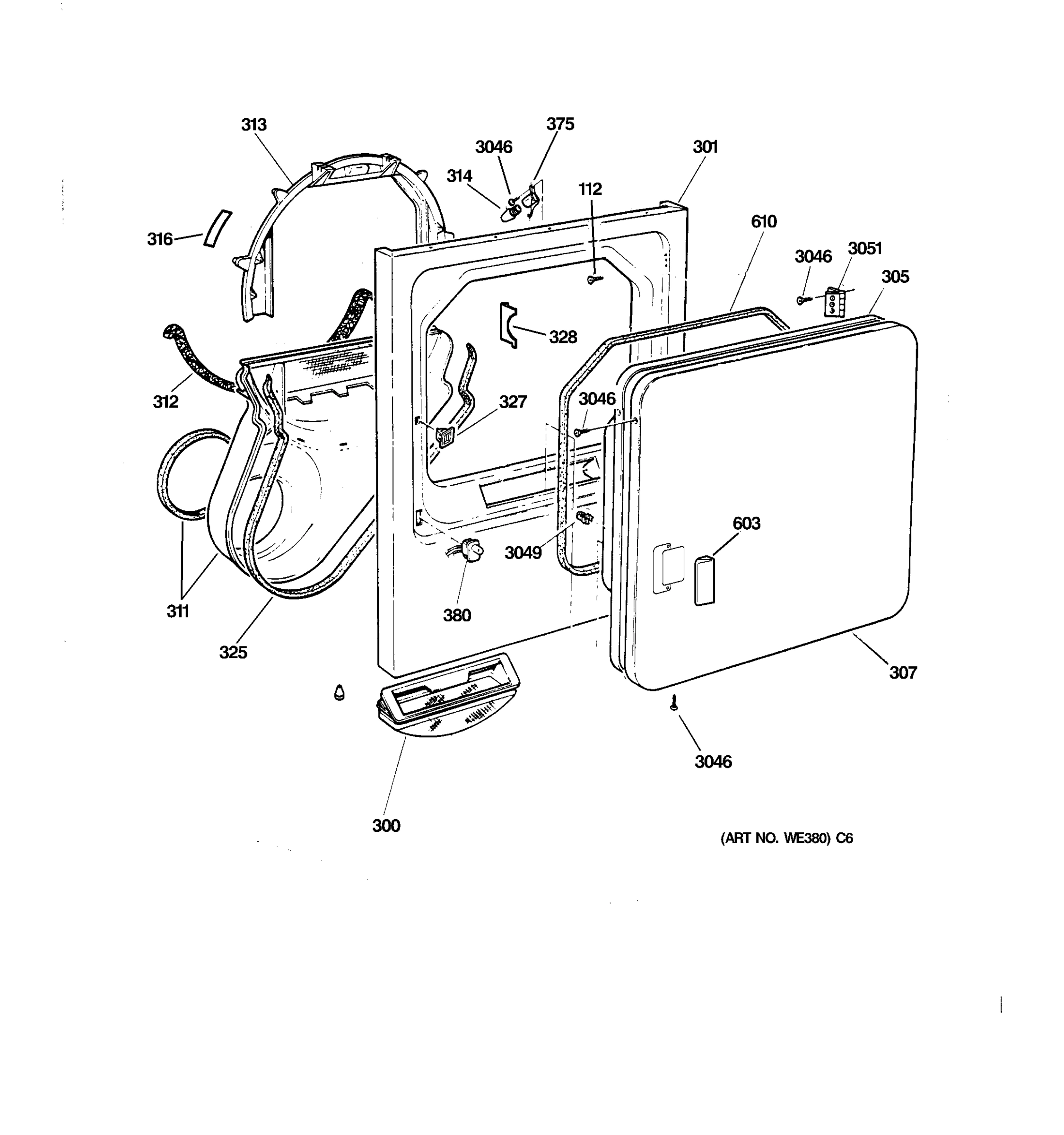 BACKSPLASH, BLOWER AND DRIVE ASSEMBLY
