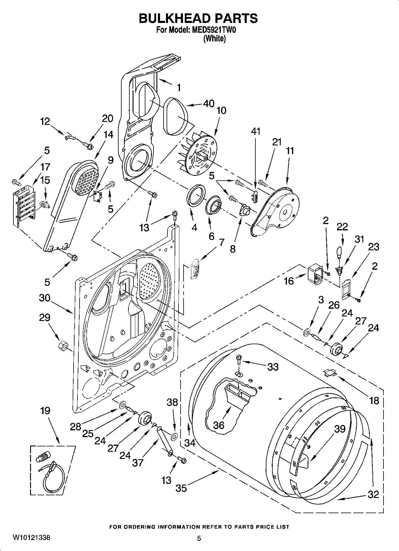 03 - BULKHEAD PARTS, OPTIONAL PARTS (NOT INCLUDED)