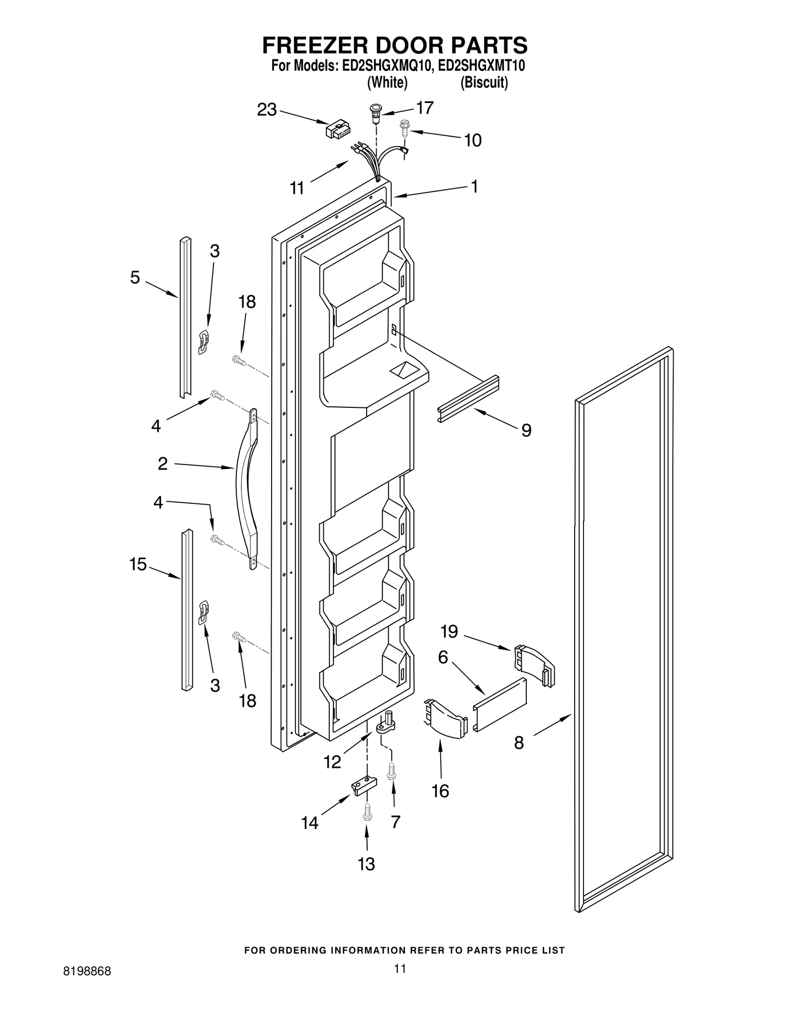 FREEZER DOOR PARTS