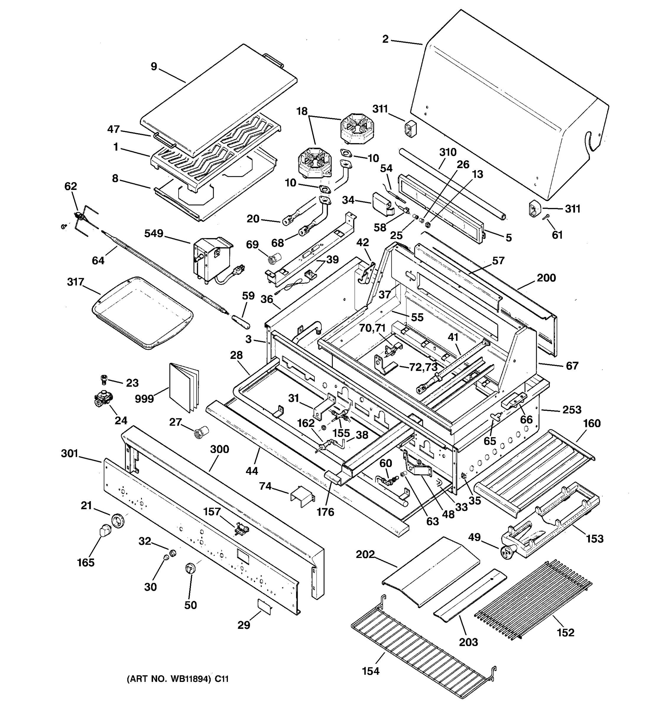 GAS GRILL PARTS