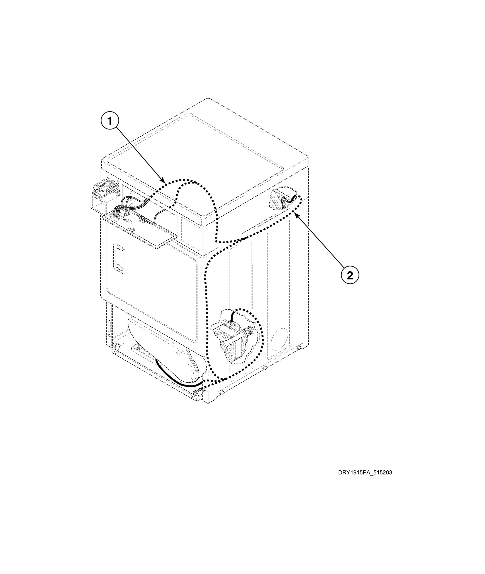 Wire Harnesses and Wires - Front Control Models (Drawing 1 of 2)