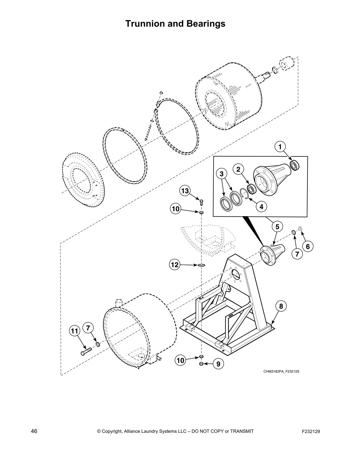 Trunnion and Bearings