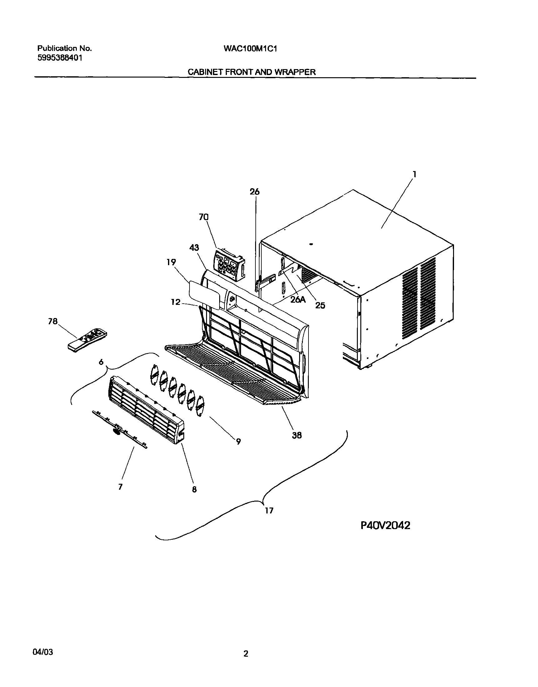 03 - CABINET FRONT AND WRAPPER