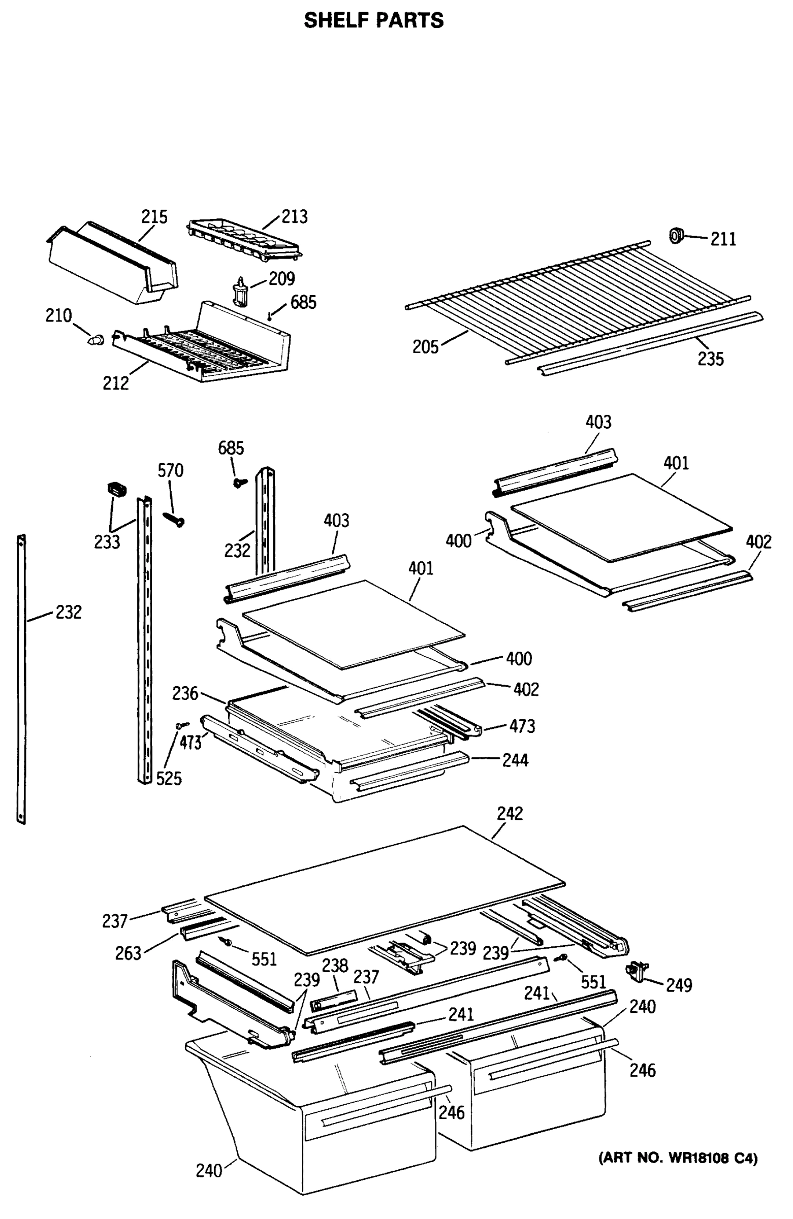 SHELF PARTS