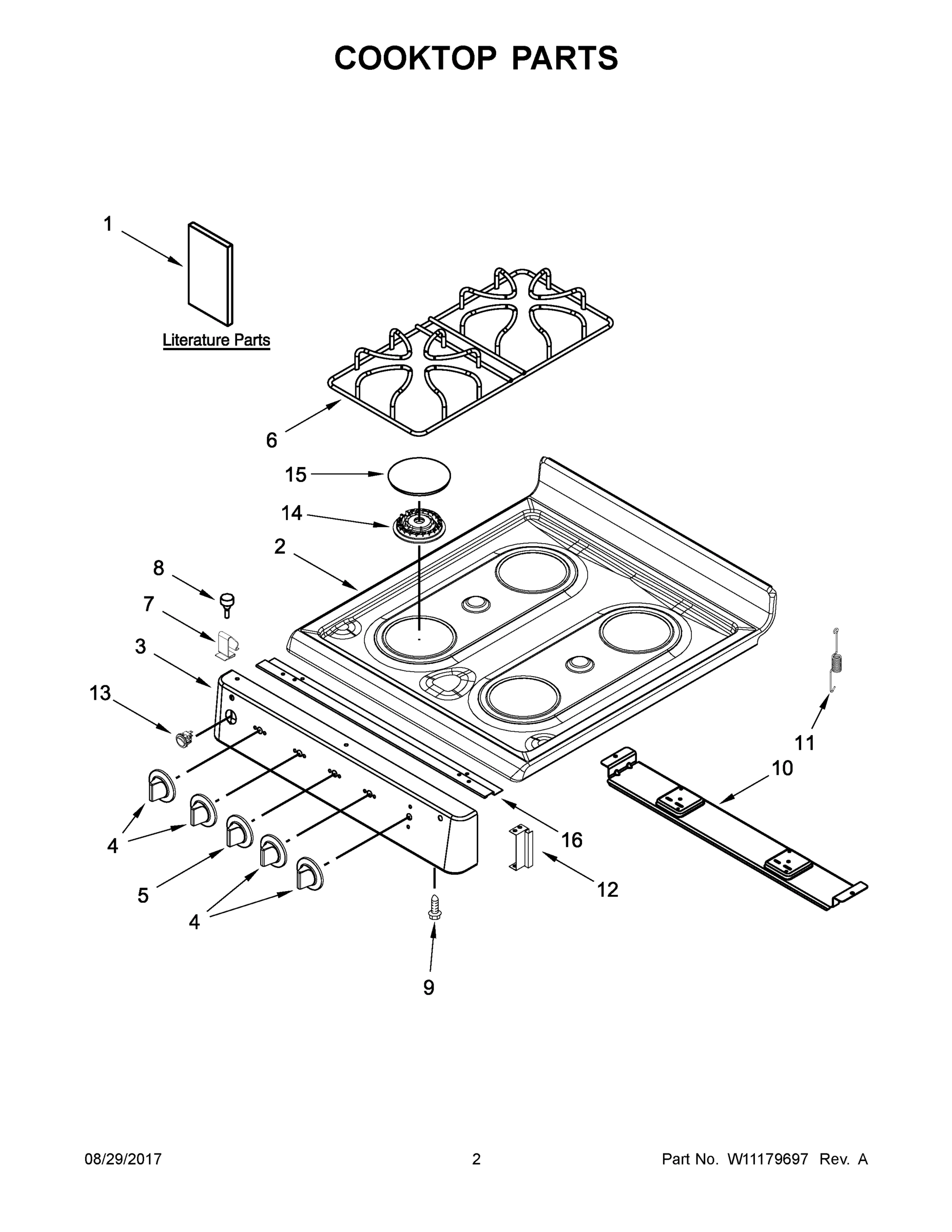 02 - COOKTOP PARTS