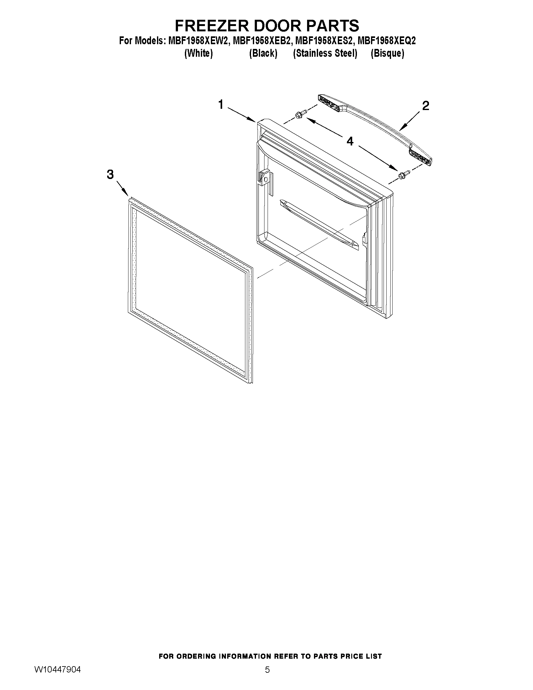 03 - FREEZER DOOR PARTS