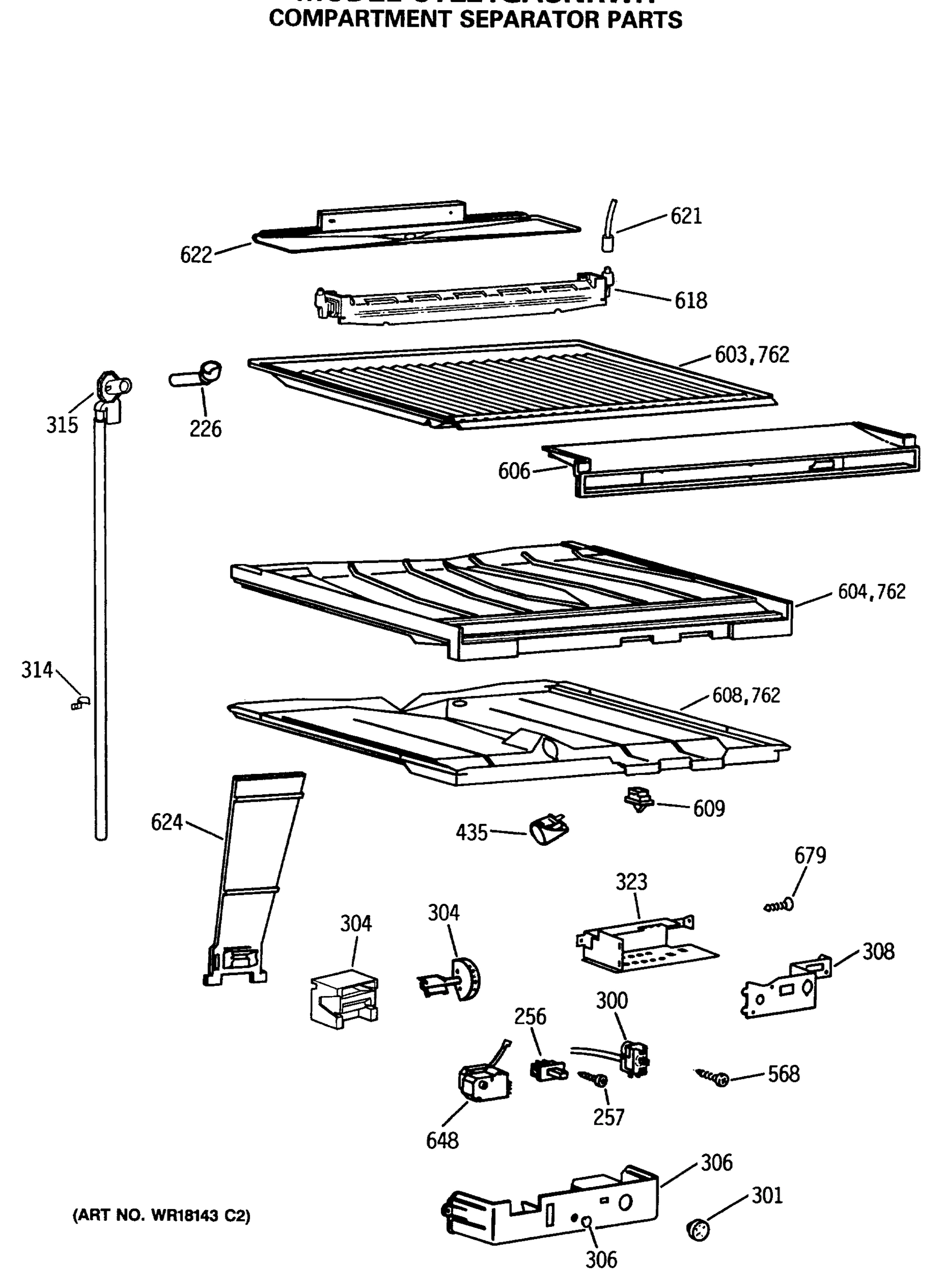 COMPARTMENT SEPARATOR PARTS