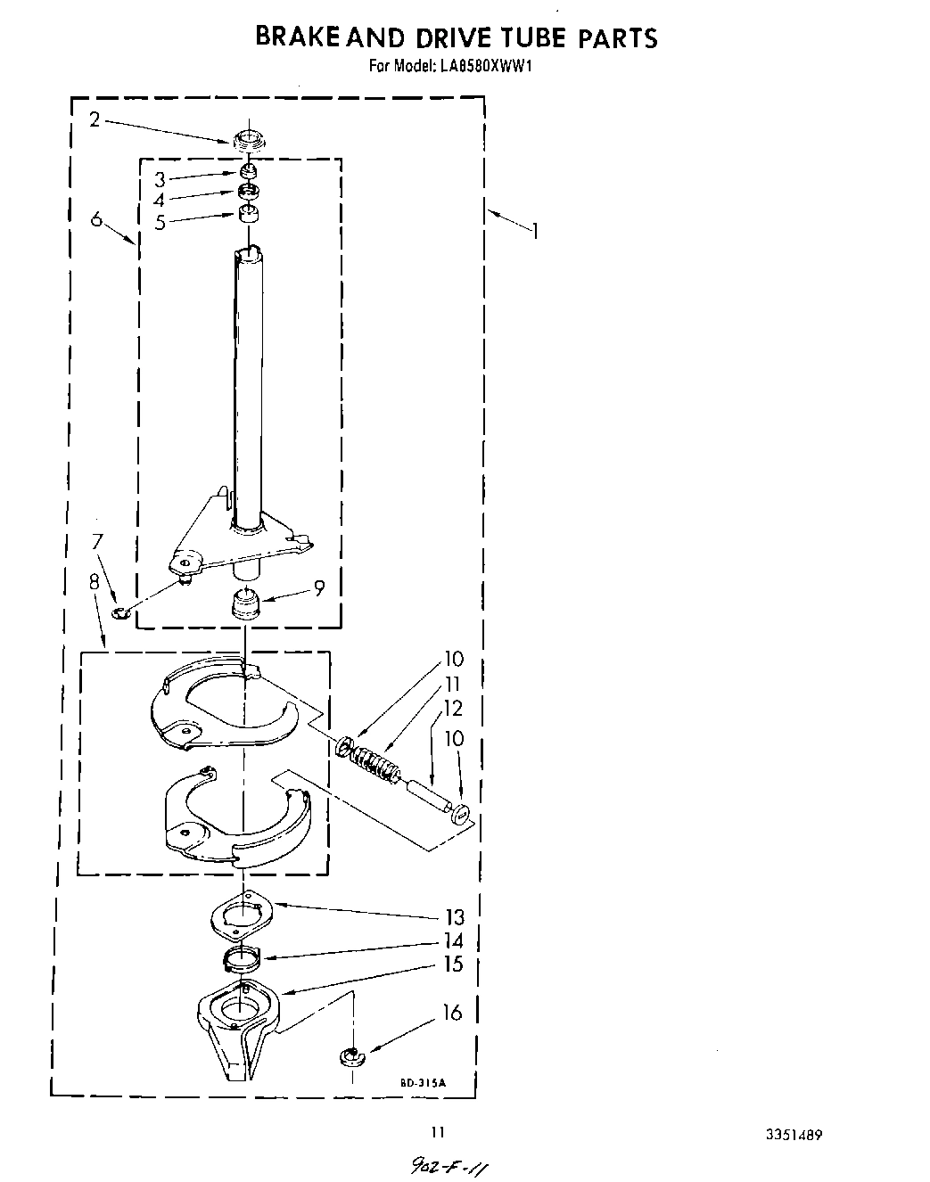 09 - BRAKE AND DRIVE TUBE