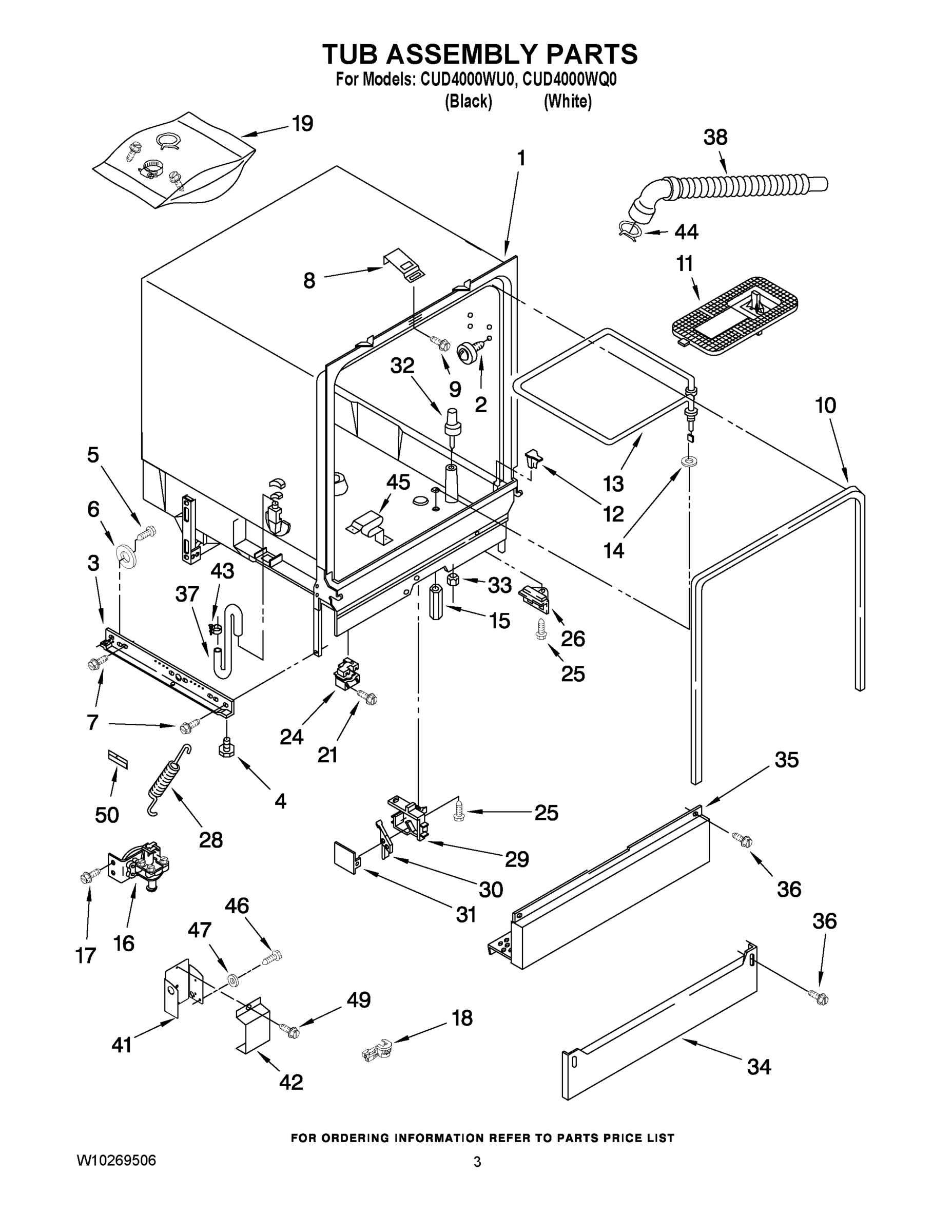 03 - TUB ASSEMBLY PARTS