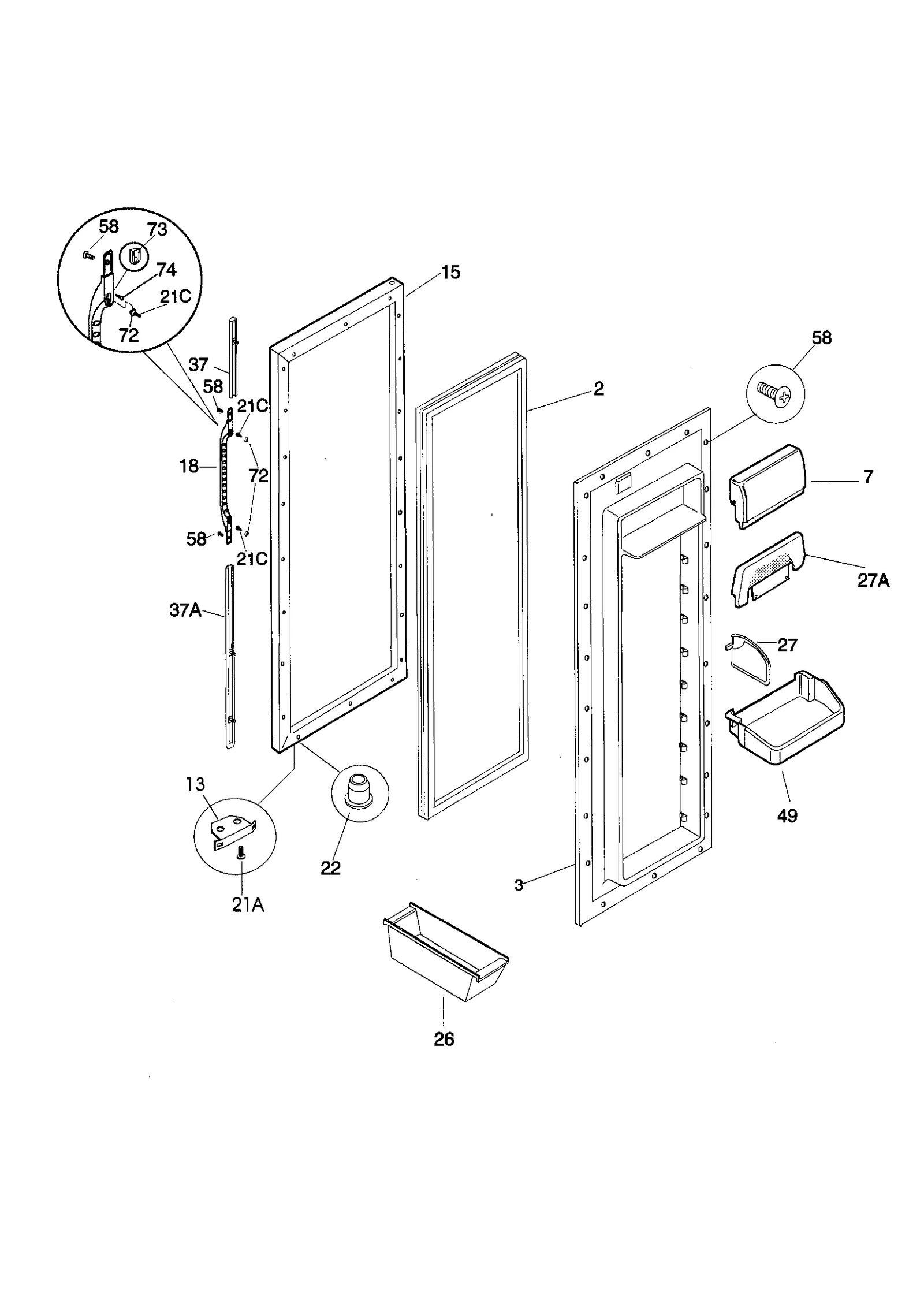 REFRIGERATOR DOOR