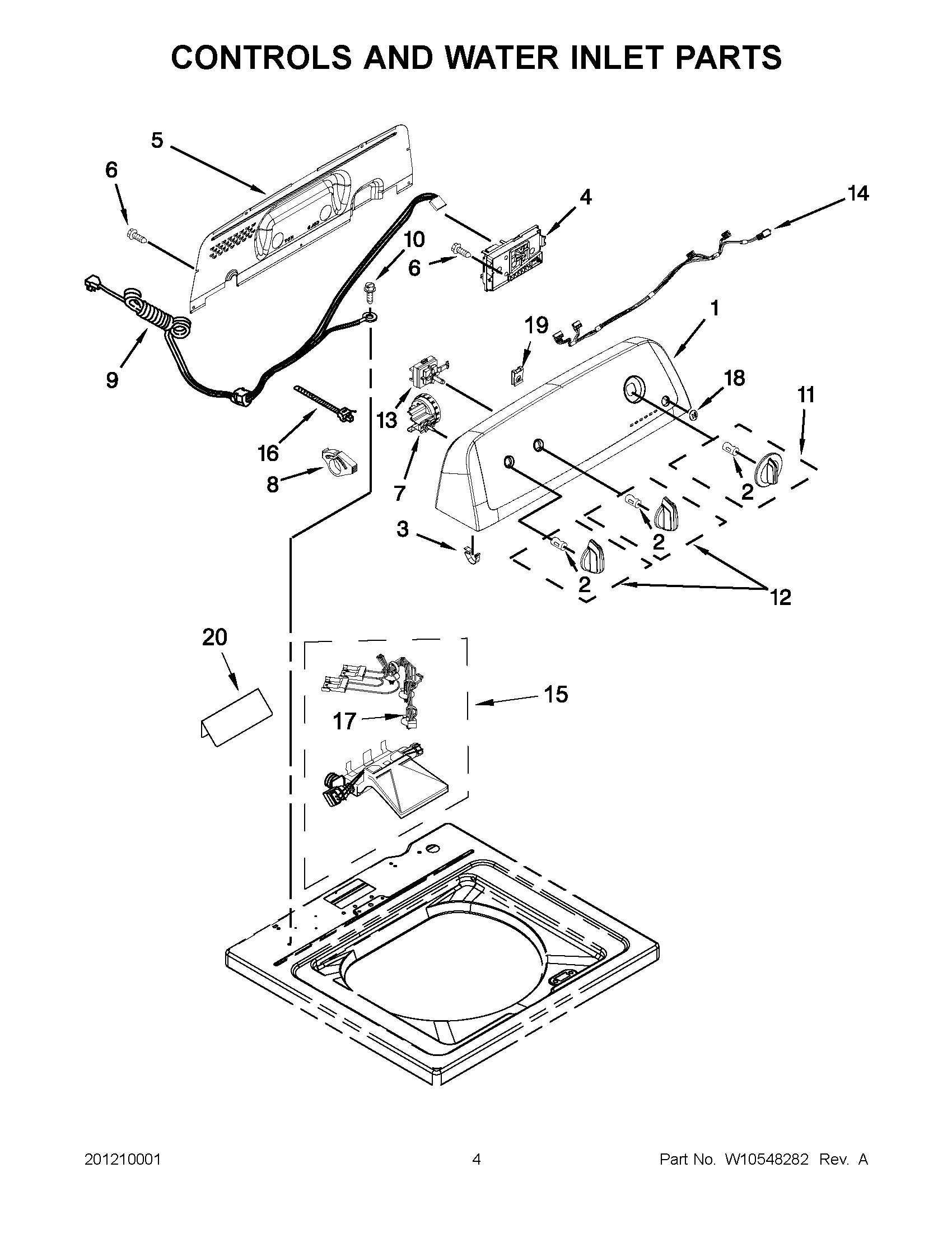 02 - CONTROLS AND WATER INLET PARTS