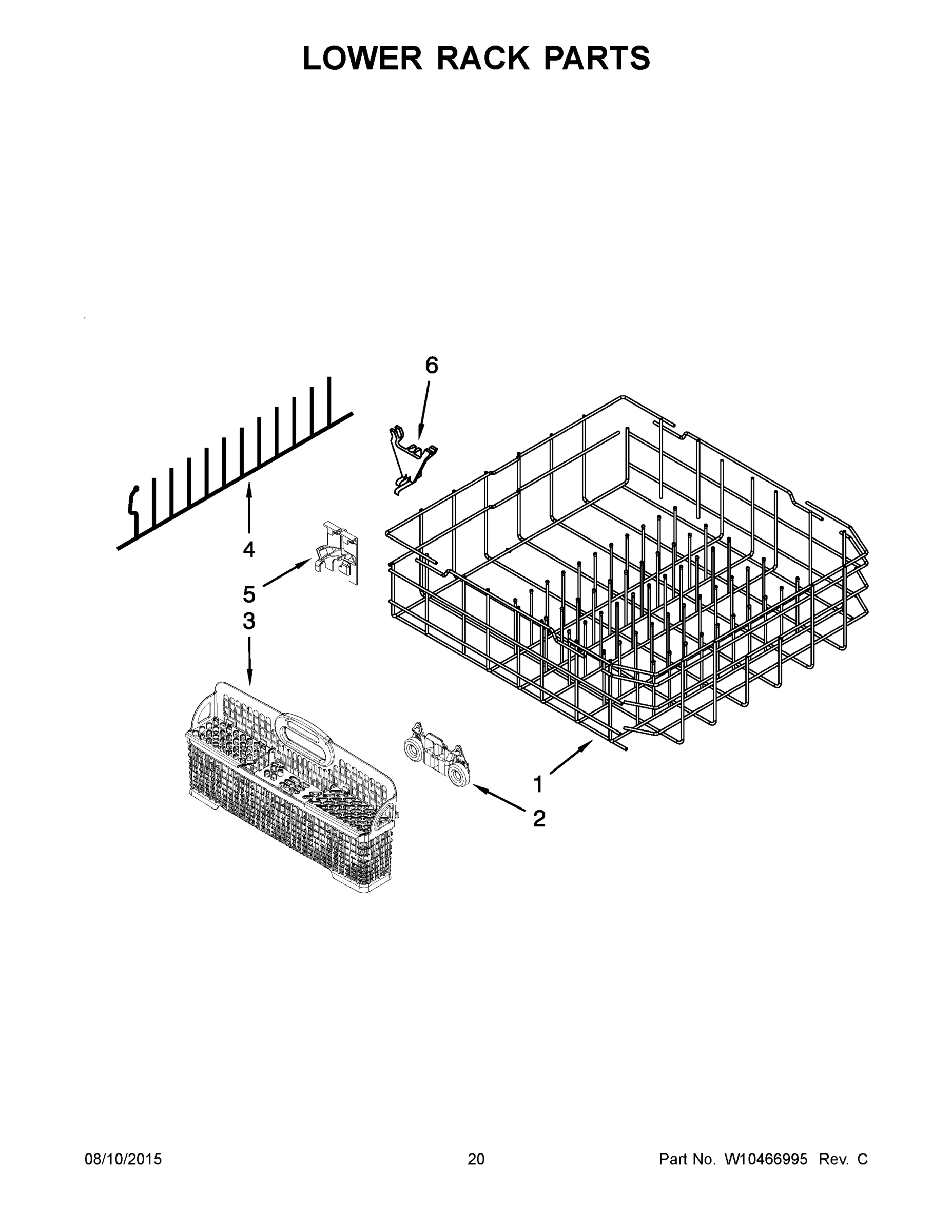 11 - LOWER RACK PARTS