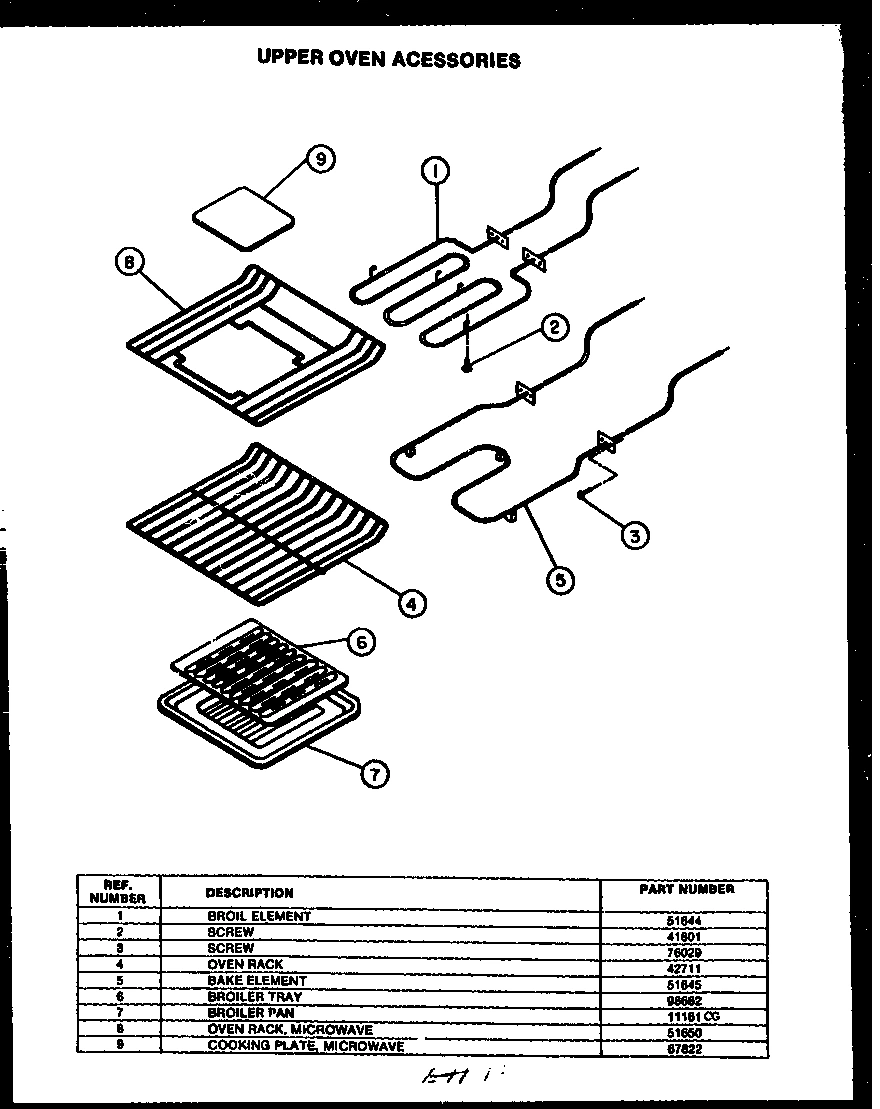 09 - UPPER OVEN ACESSORIES