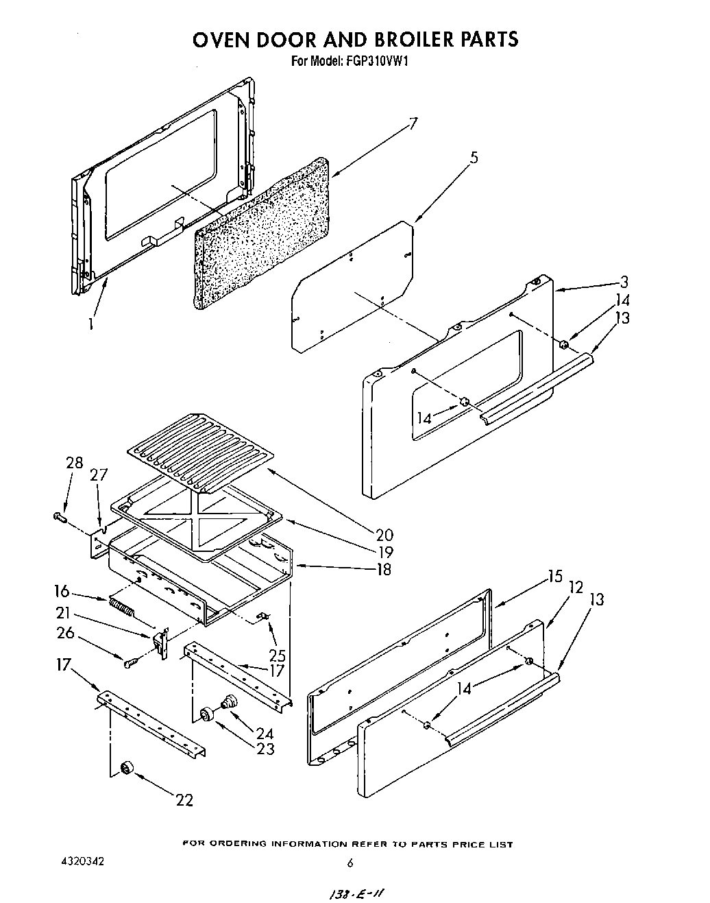 05 - OVEN DOOR AND BROILER