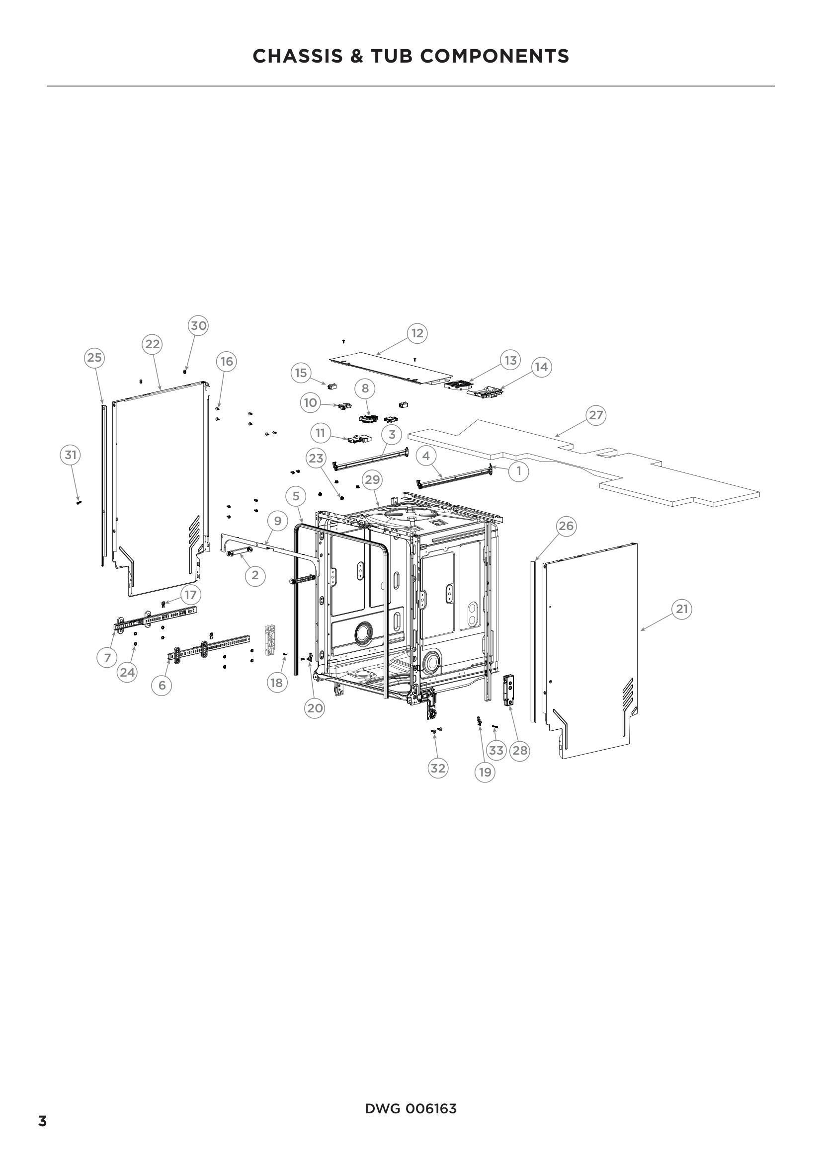 CHASSIS & TUB COMPONENTS