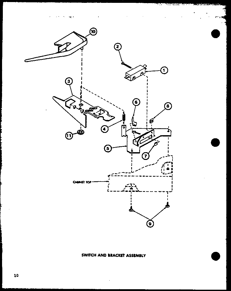 10 - SWITCH AND BRACKET ASSY
