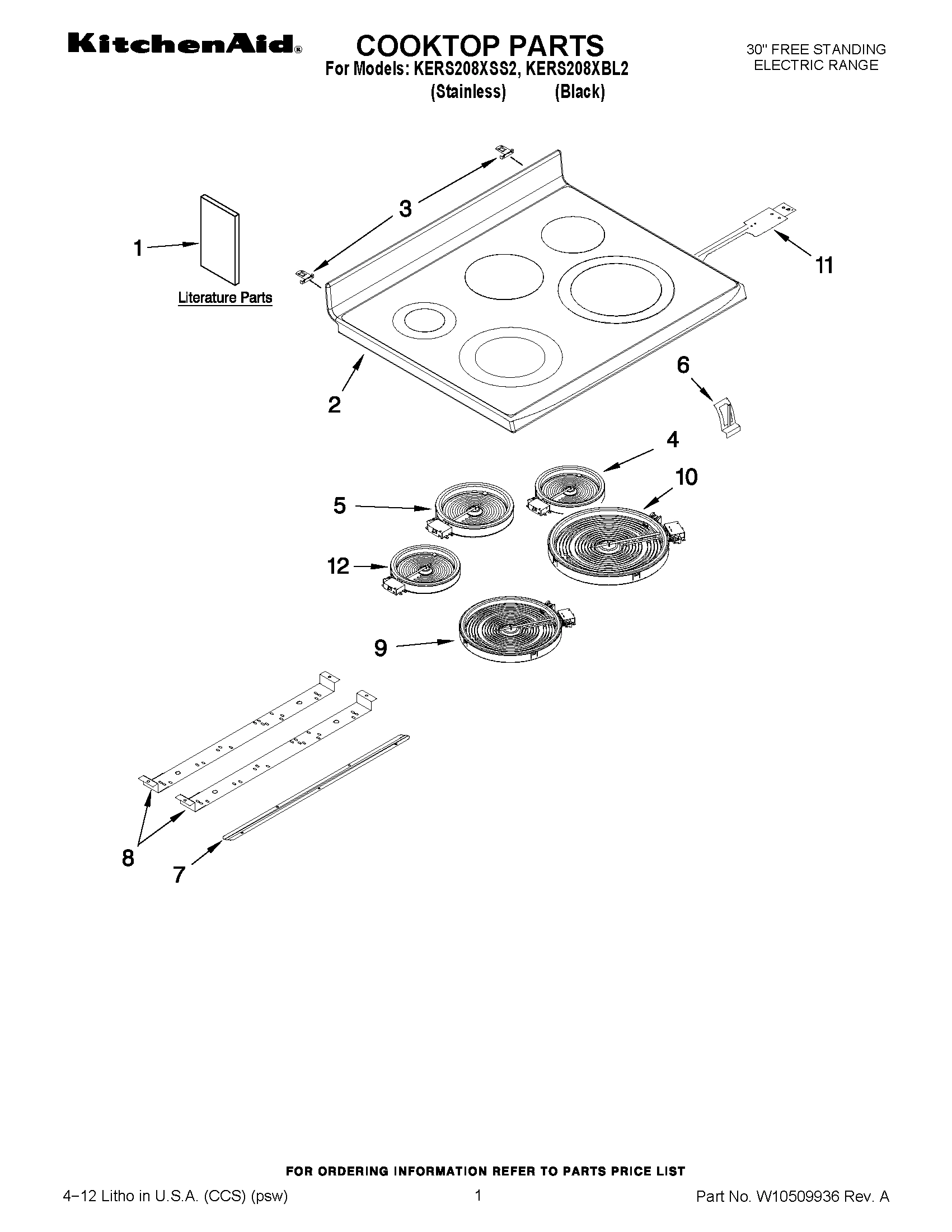 01 - COOKTOP PARTS