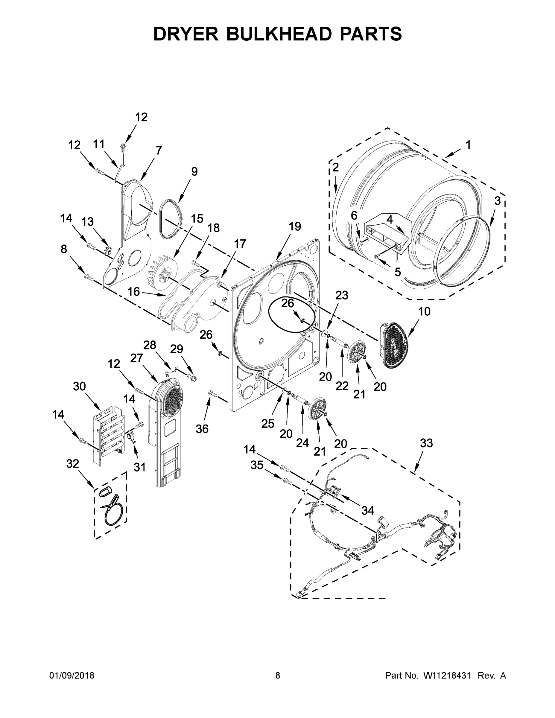05 - DRYER BULKHEAD PARTS