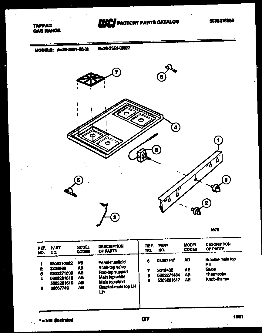 03 - COOKTOP PARTS