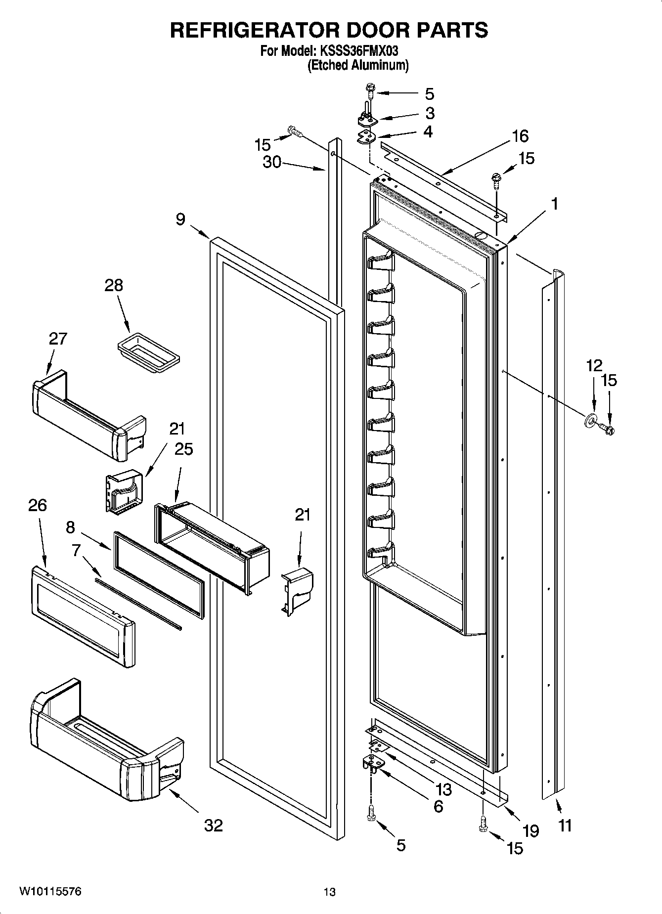 09 - REFRIGERATOR DOOR PARTS