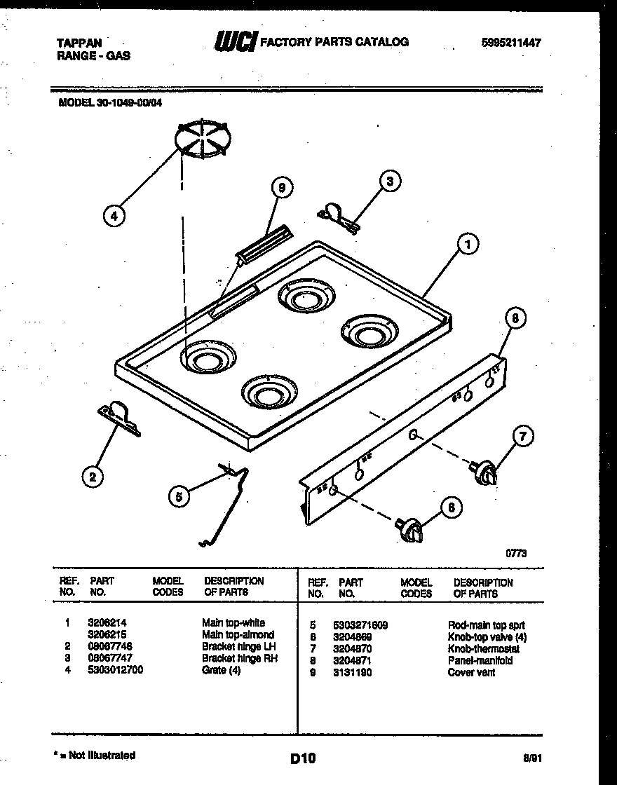 03 - COOKTOP PARTS