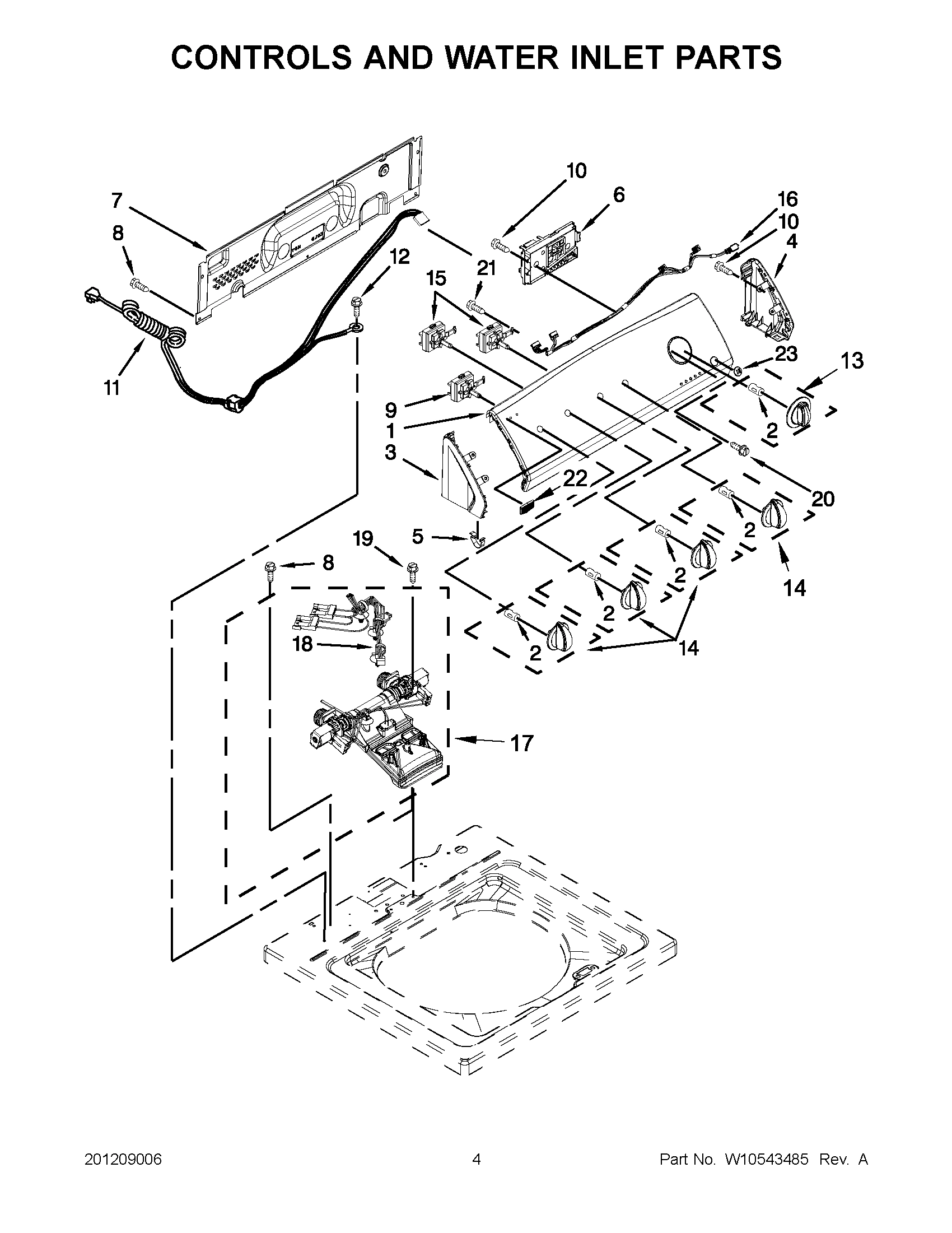 02 - CONTROLS AND WATER INLET PARTS