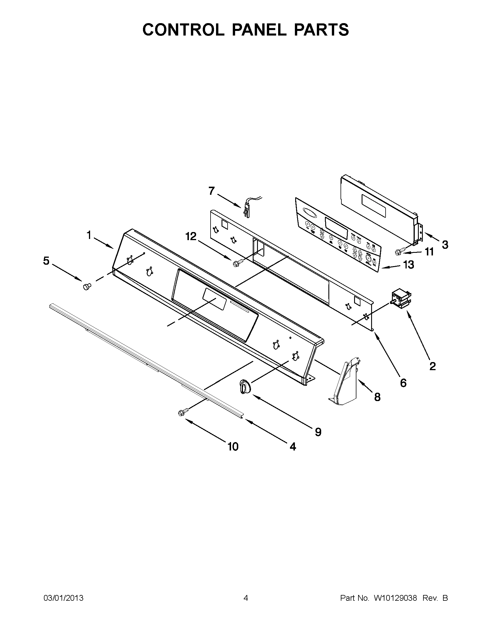 02 - CONTROL PANEL PARTS