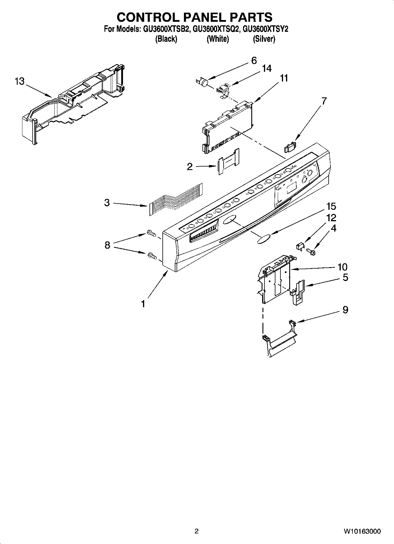 02 - CONTROL PANEL PARTS