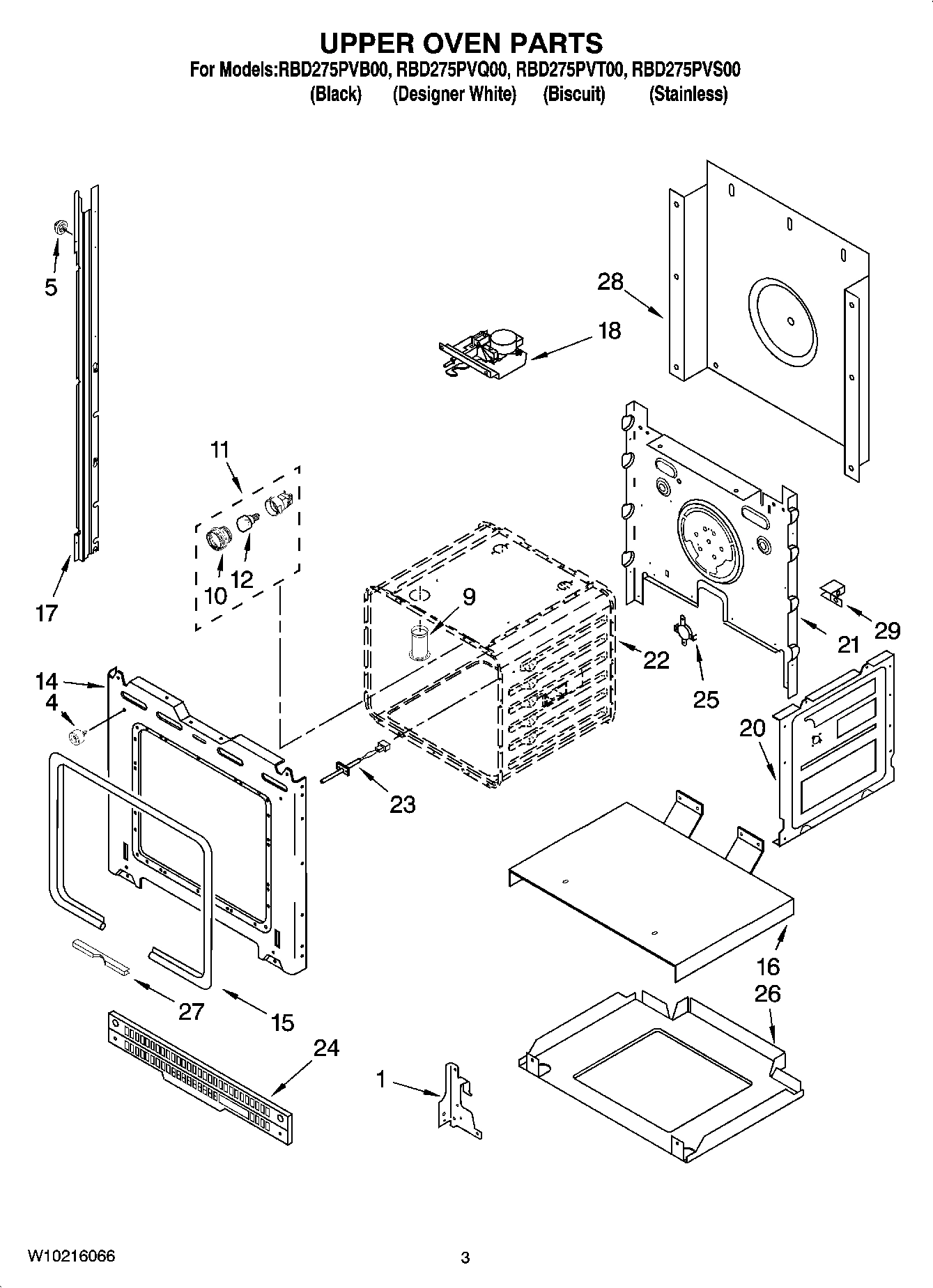 02 - UPPER OVEN PARTS