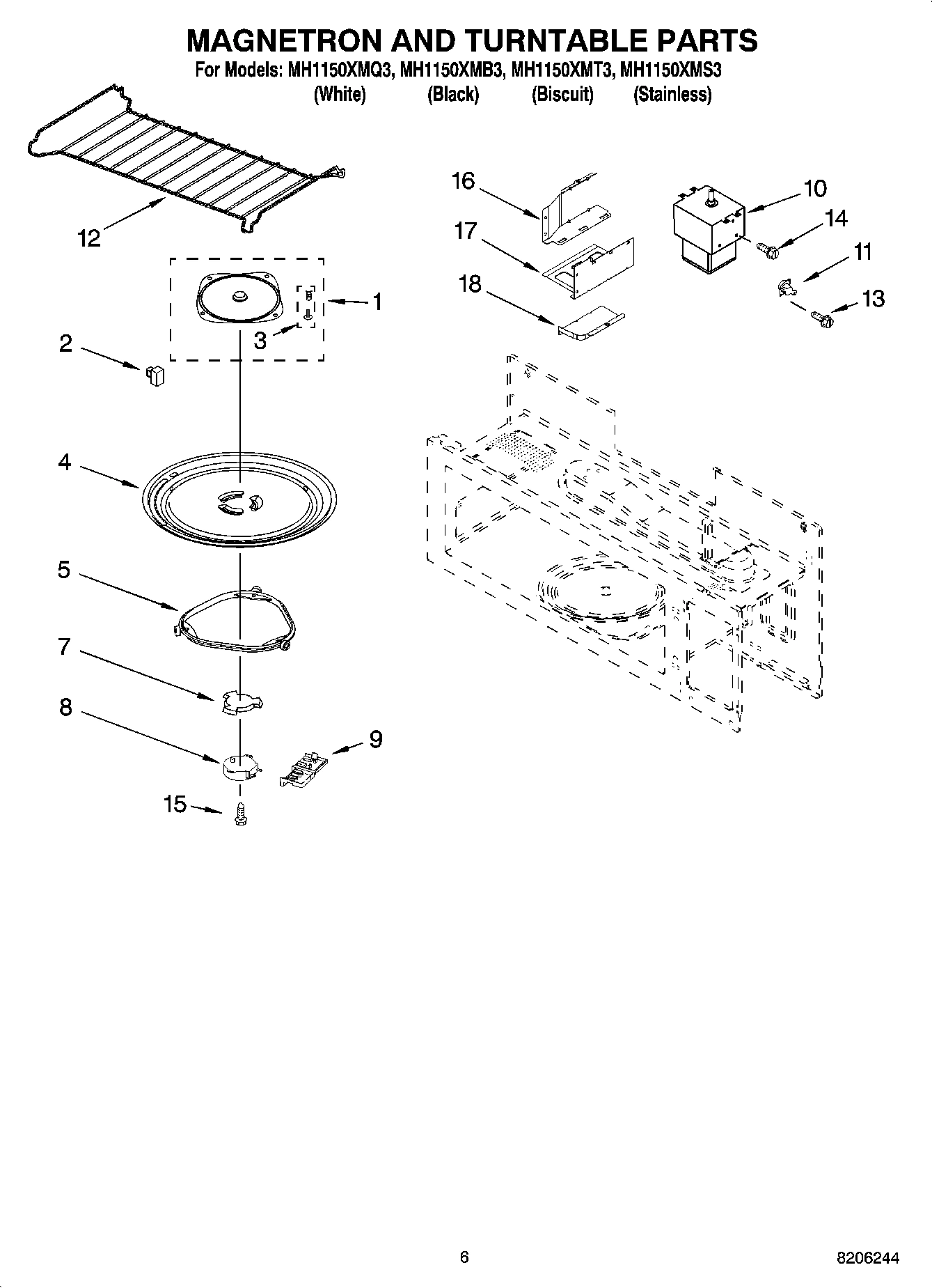 05 - MAGNETRON AND TURNTABLE PARTS