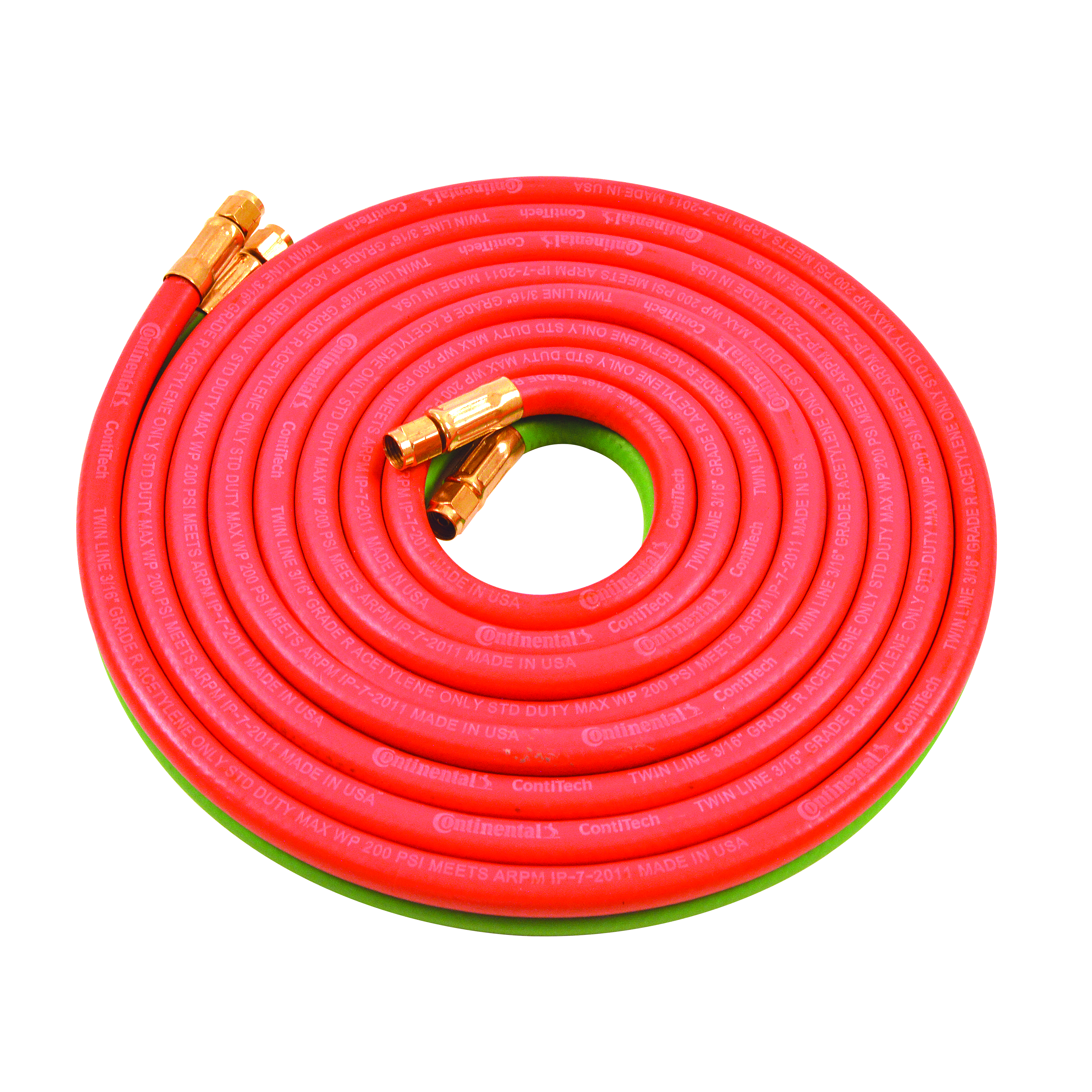 TWIN HOSE SET       12.5' 3/16  A CONN - Oxyfuel Hoses