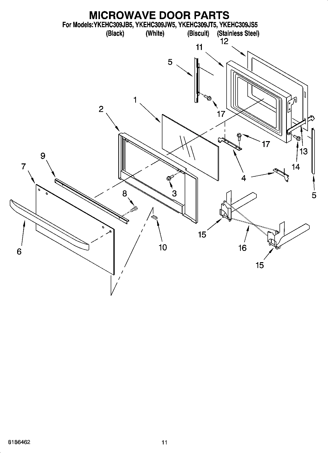09 - MICROWAVE DOOR PARTS, OPTIONAL PARTS