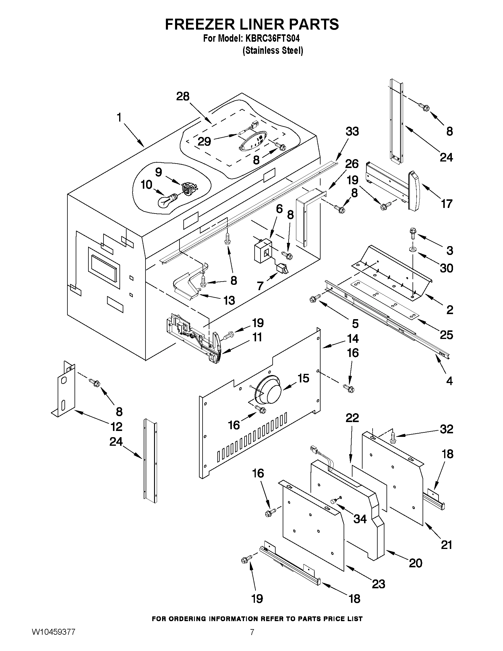 05 - FREEZER LINER PARTS