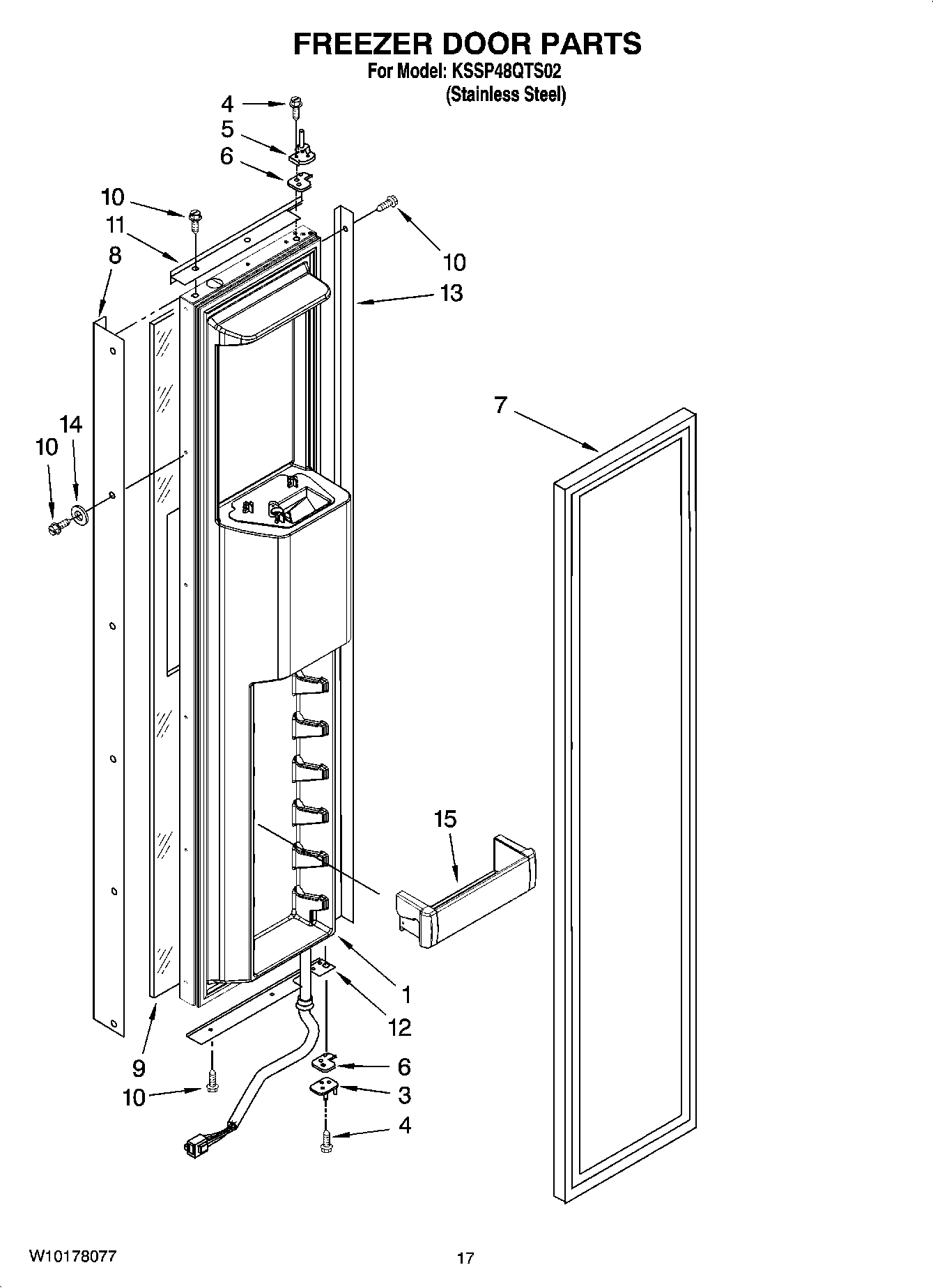 11 - FREEZER DOOR PARTS