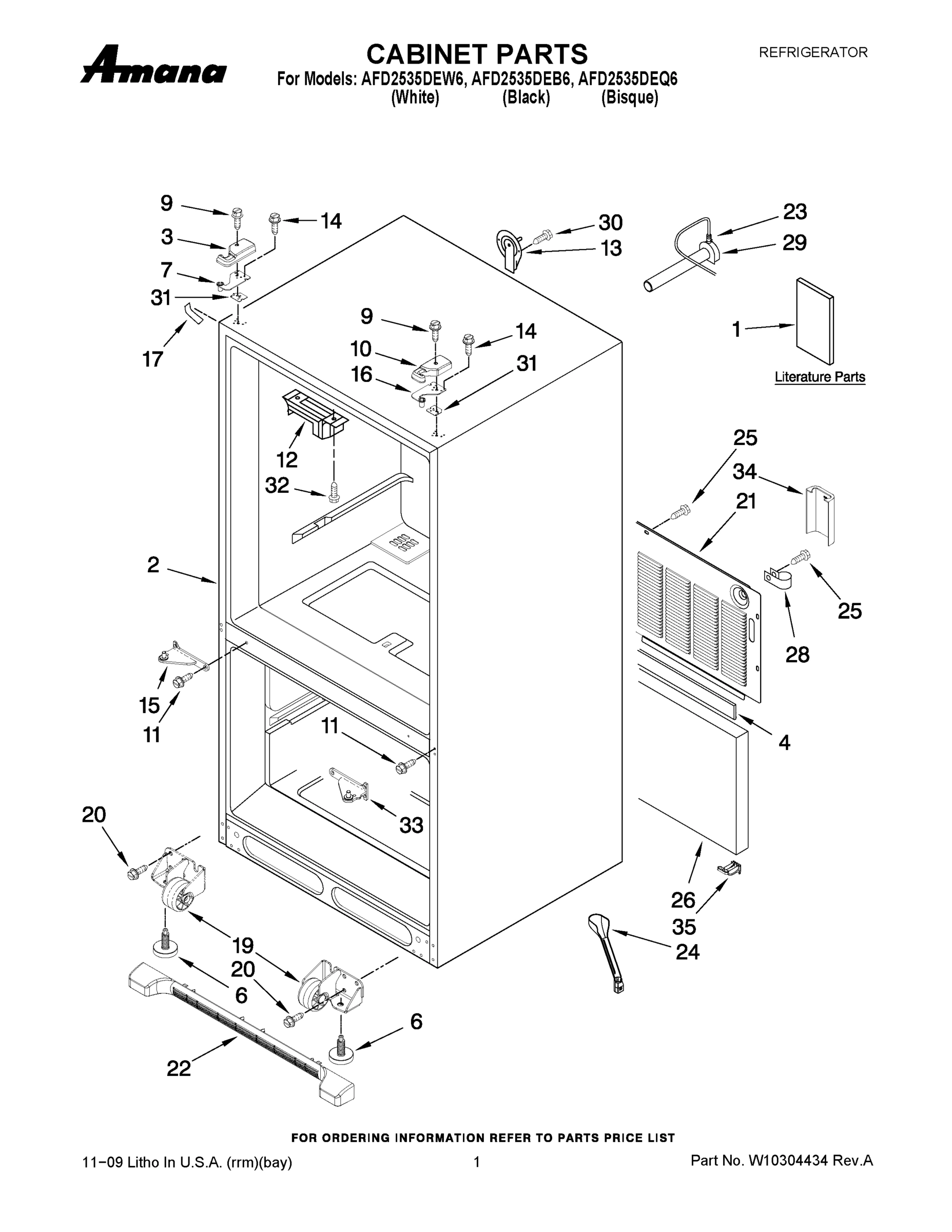 01 - CABINET PARTS