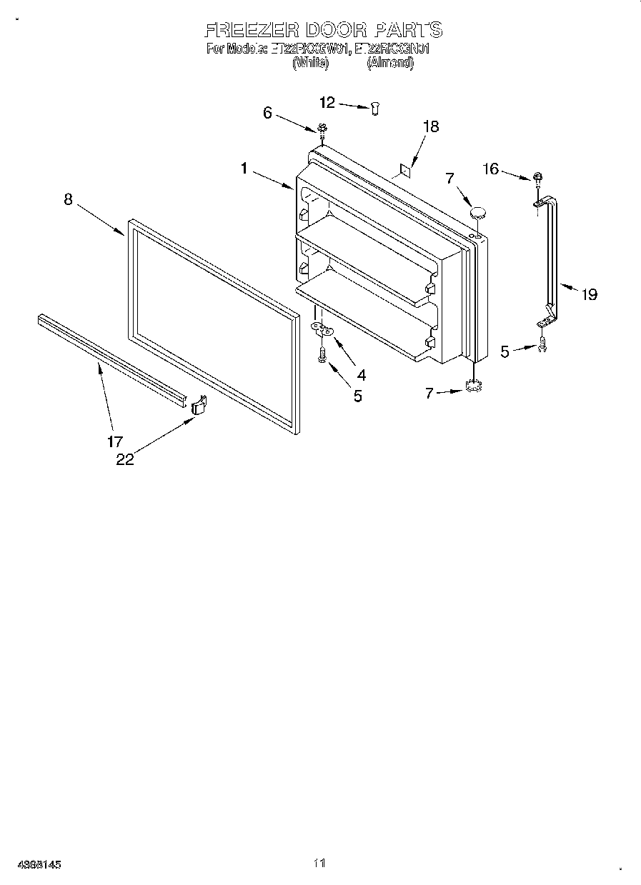 06 - FREEZER DOOR, LIT/OPTIONAL