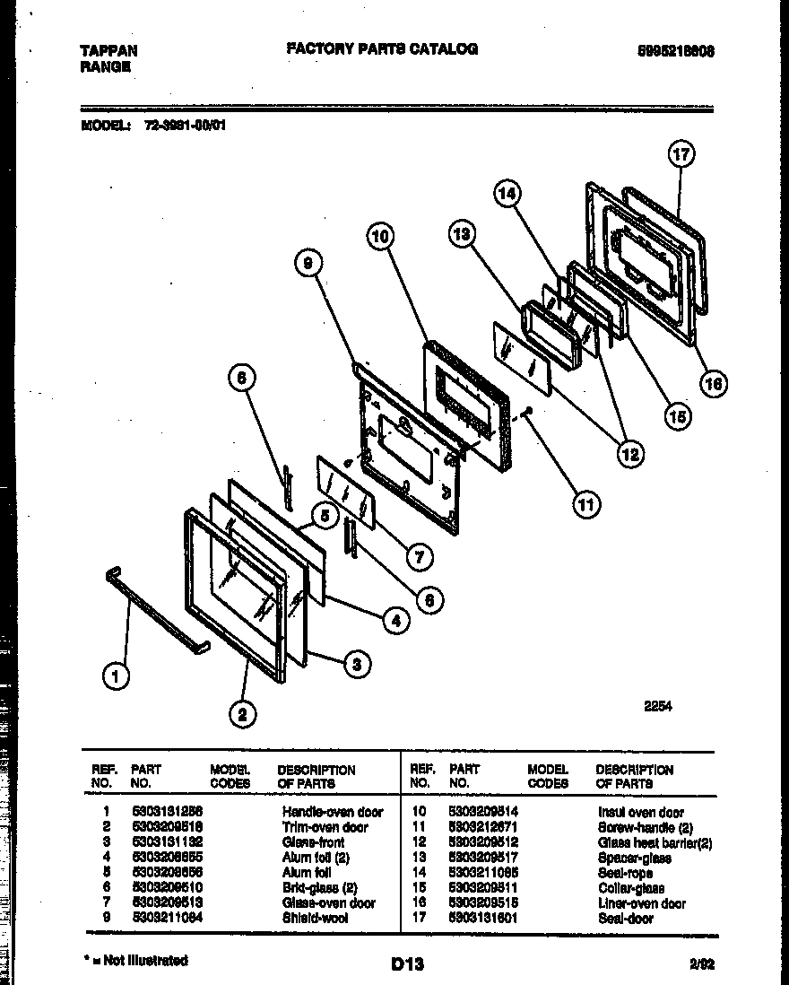 05 - LOWER OVEN DOOR PARTS