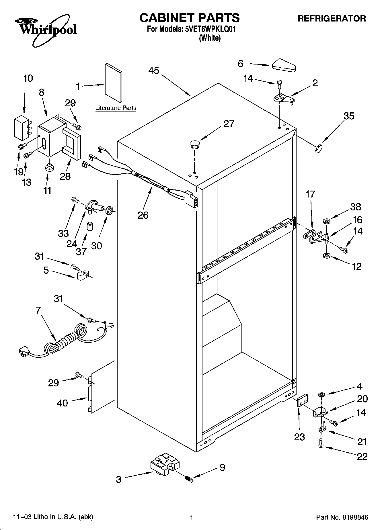 01 - CABINET PARTS