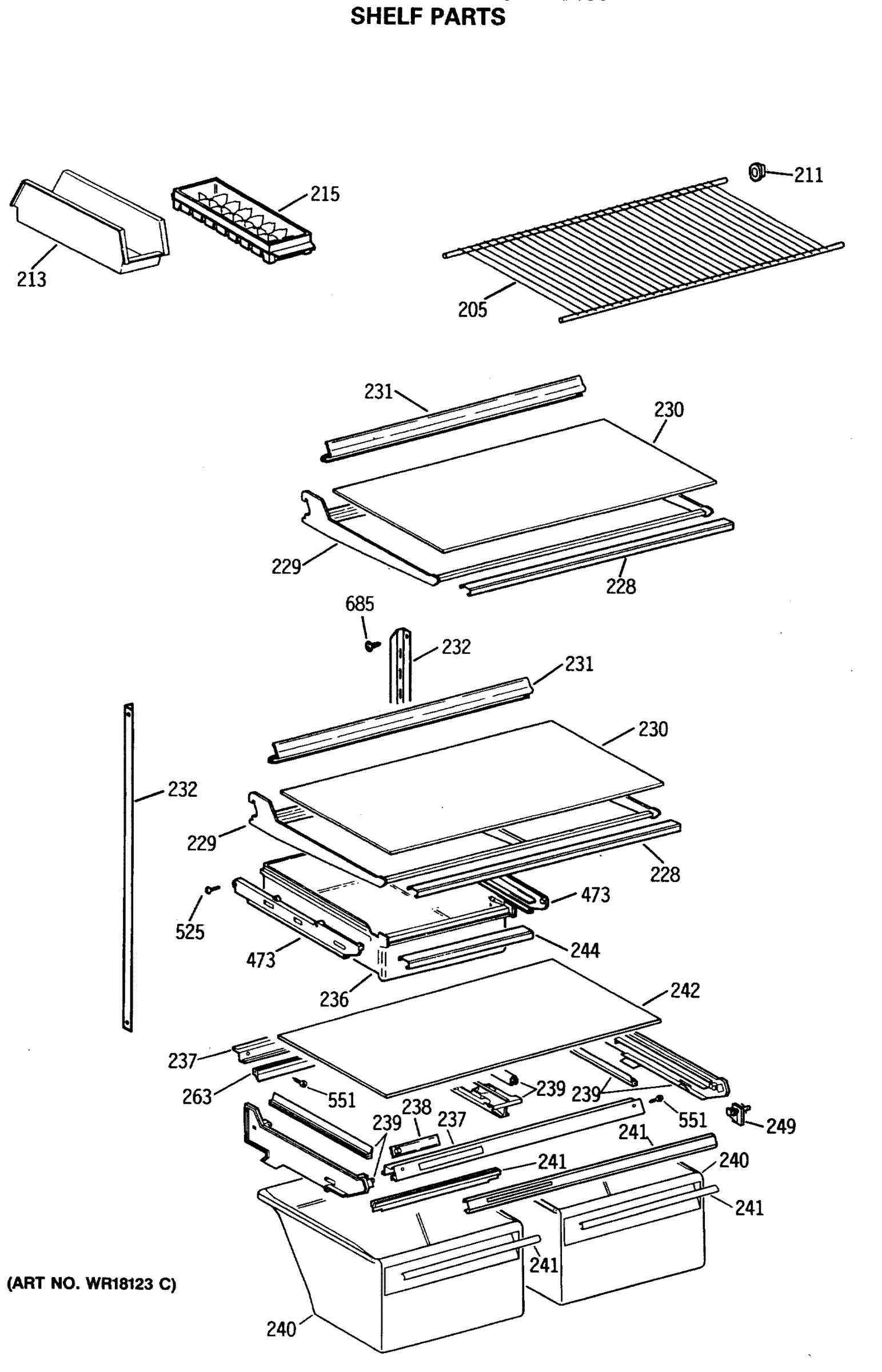 SHELF PARTS