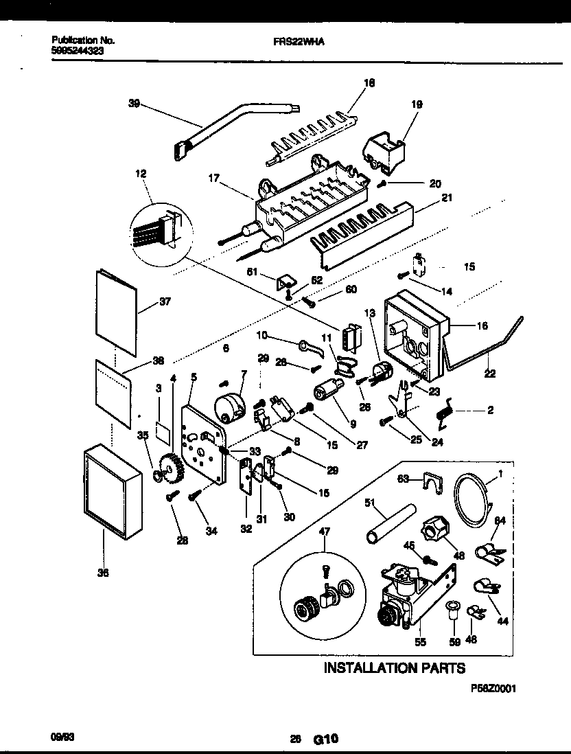14 - ICE MAKER AND INSTALLATION PARTS