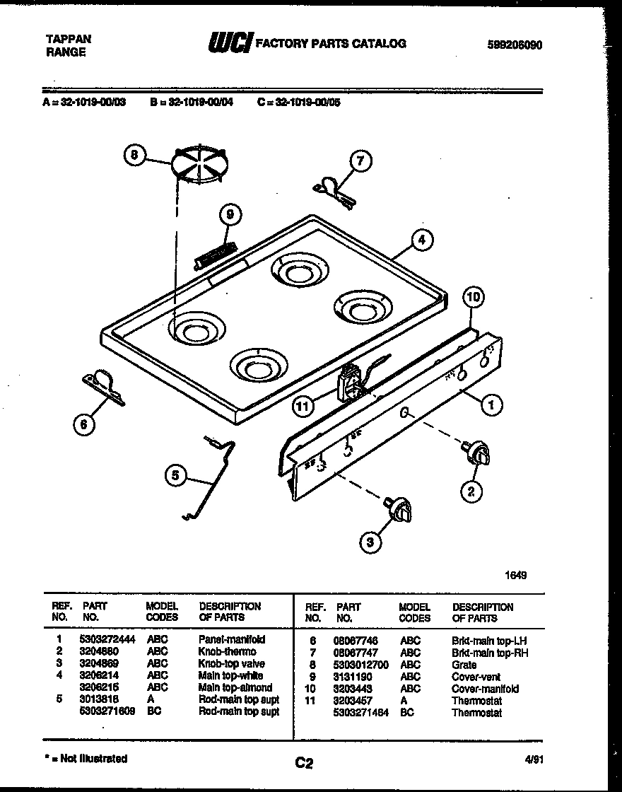 03 - COOKTOP PARTS